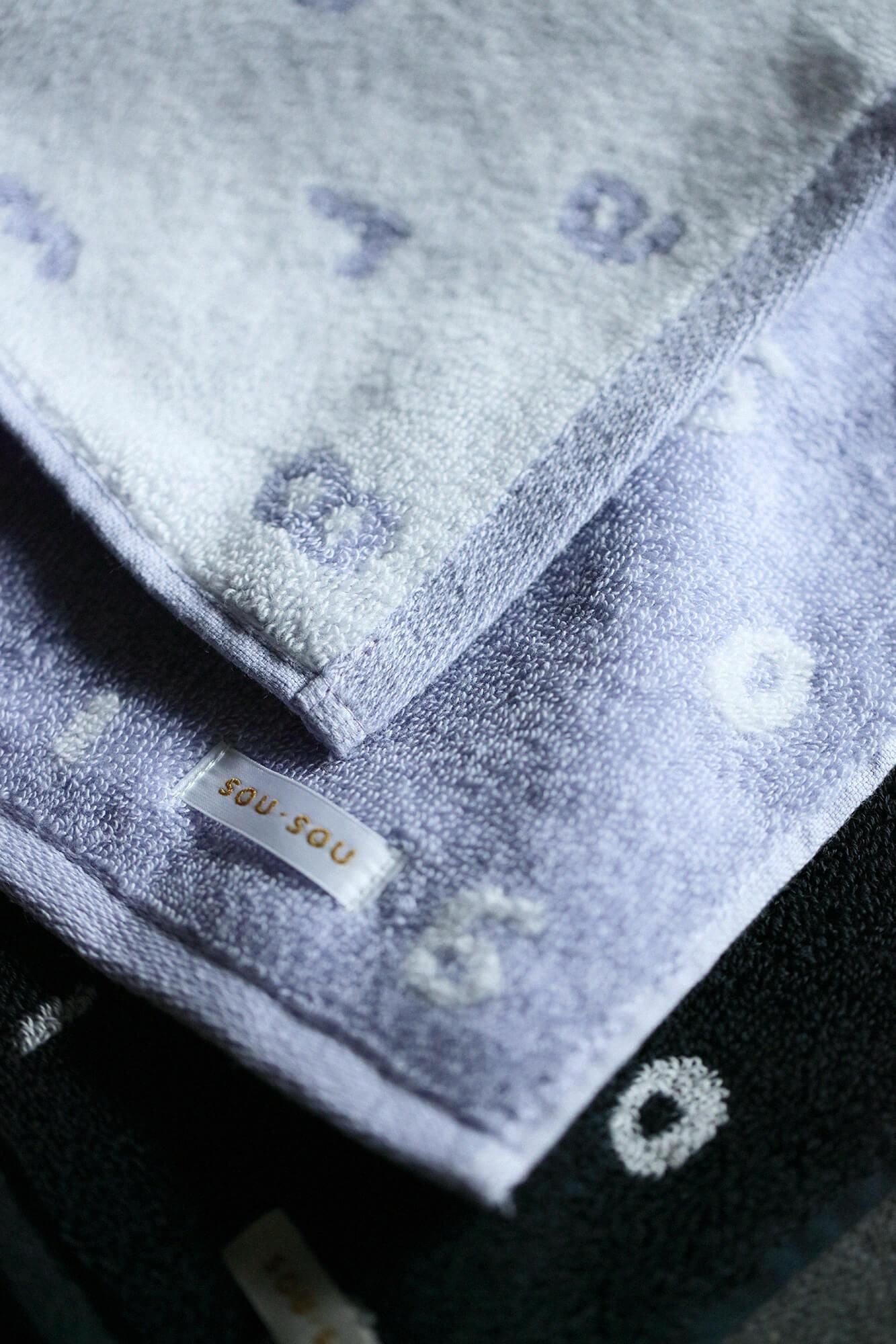 SOU・SOU×Marushin Mini Towel / SO-SU-U Pale Light Purple