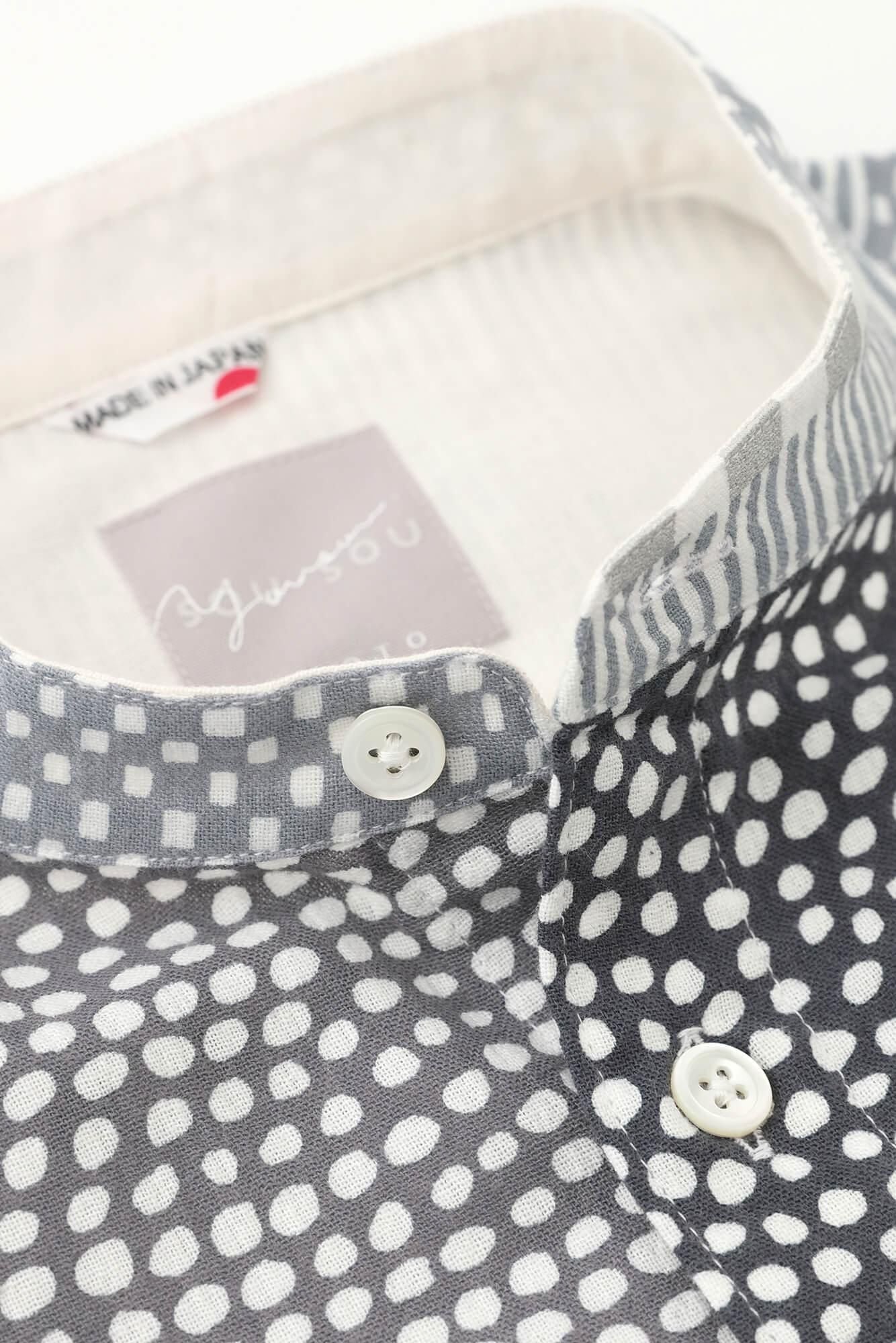 Takashima Chiku 20/20支架领子短袖衬衫SP/Magasane