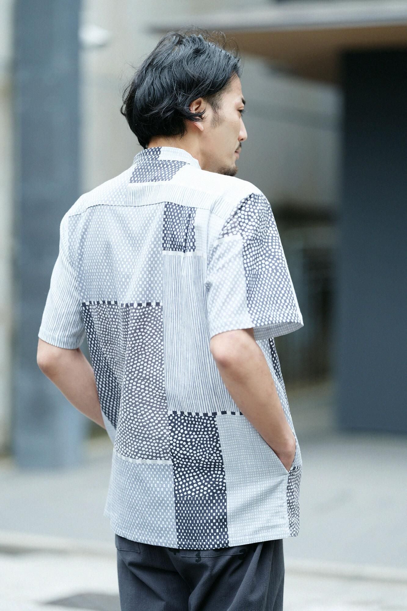 Takashima Chiku 20/20支架领子短袖衬衫SP/Magasane