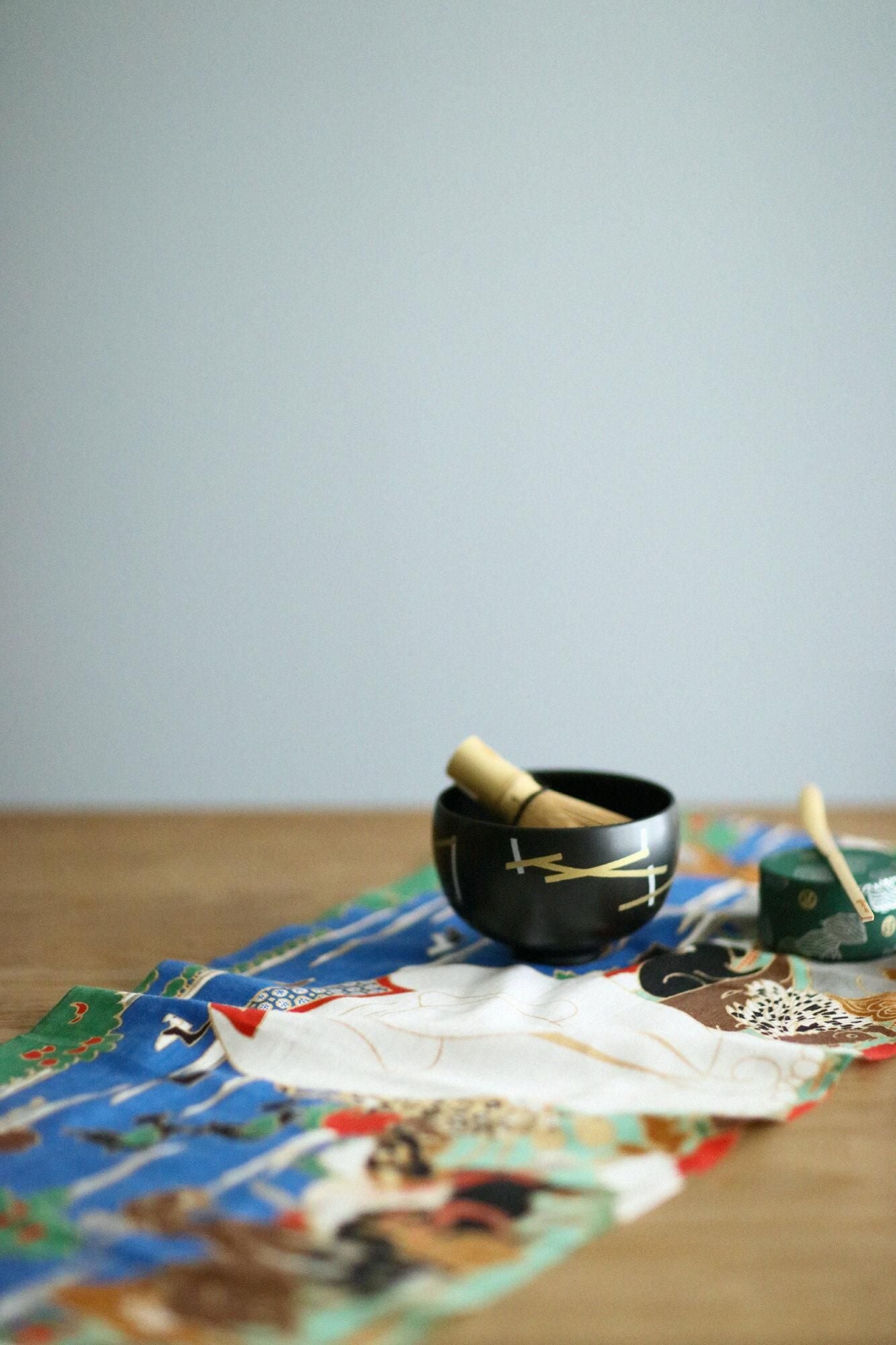 伊勢木綿 textile手ぬぐい/若冲(じゃくちゅう) 鳥獣花木図屏風(ちょうじゅうかぼくずびょうぶ) 写し(うつし)