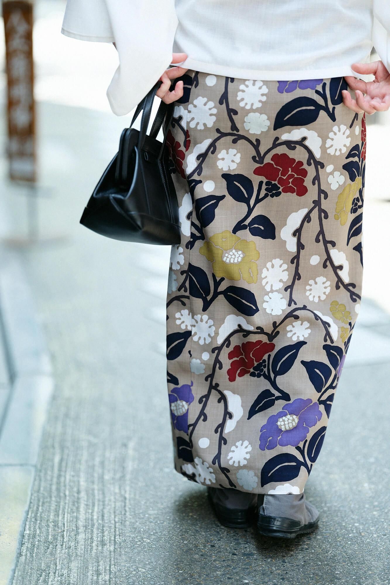 모슬린 코시키 스커트/유키모치야나기니 츠바키