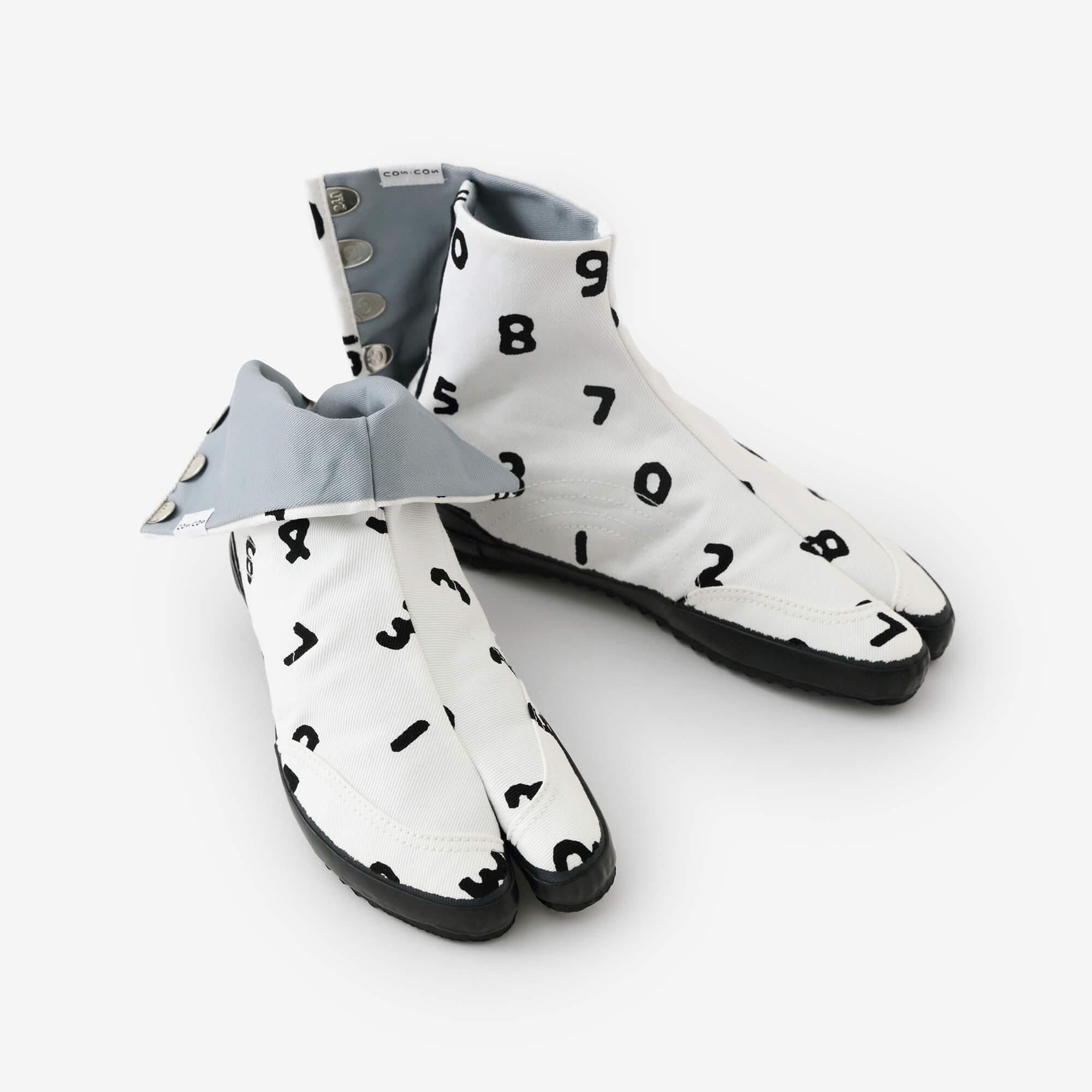 Festival Split Toe Tabi Shoes / SO-SU-U Tsume White