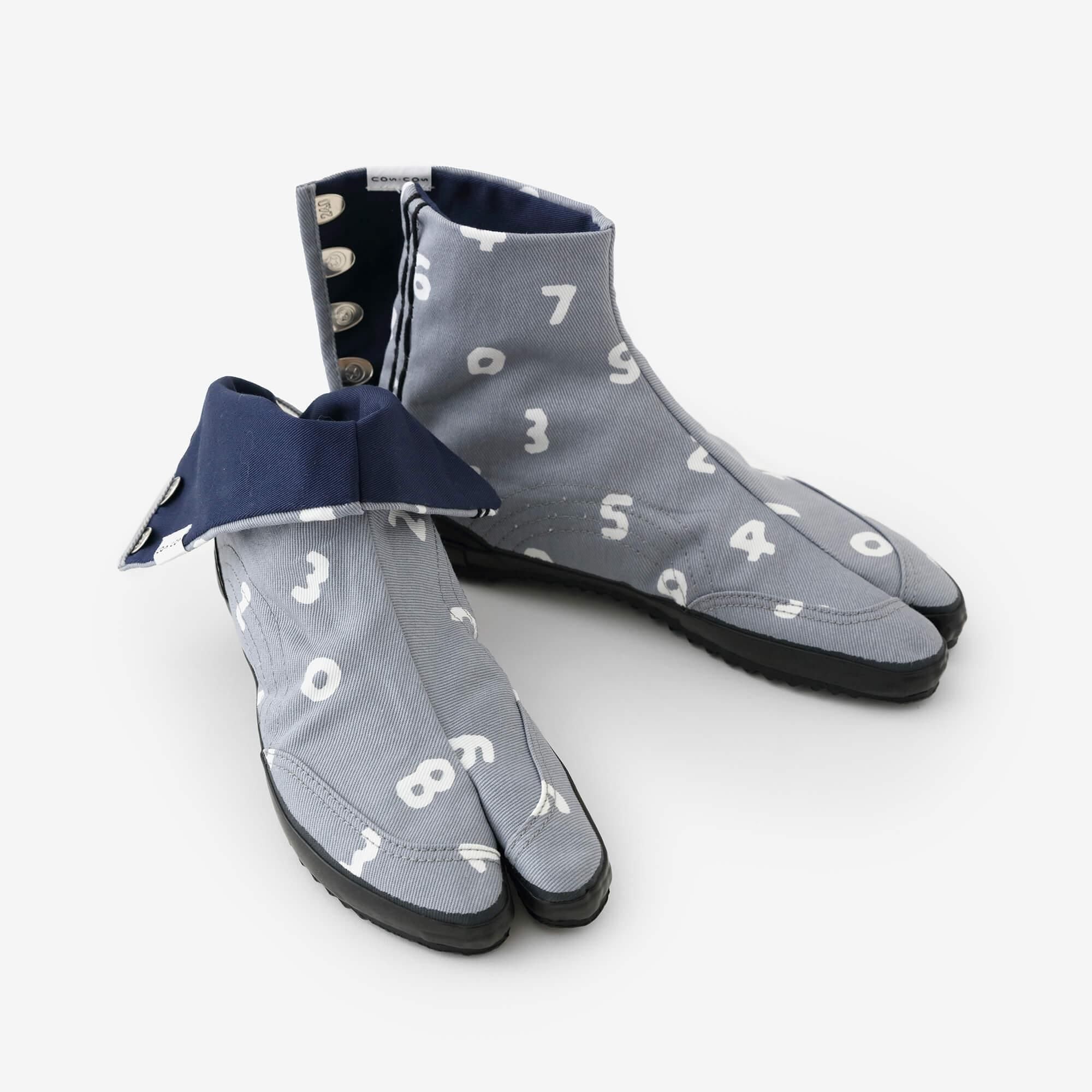 節慶 分趾足袋鞋/SO-SU-U十數 詰 淺灰色