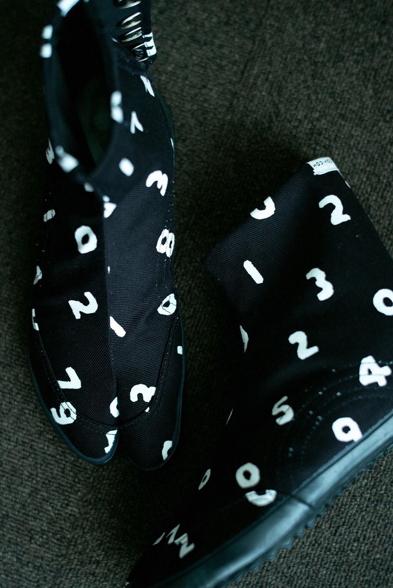 Festival Split Toe Tabi Shoes / SO-SU-U Tsume Black