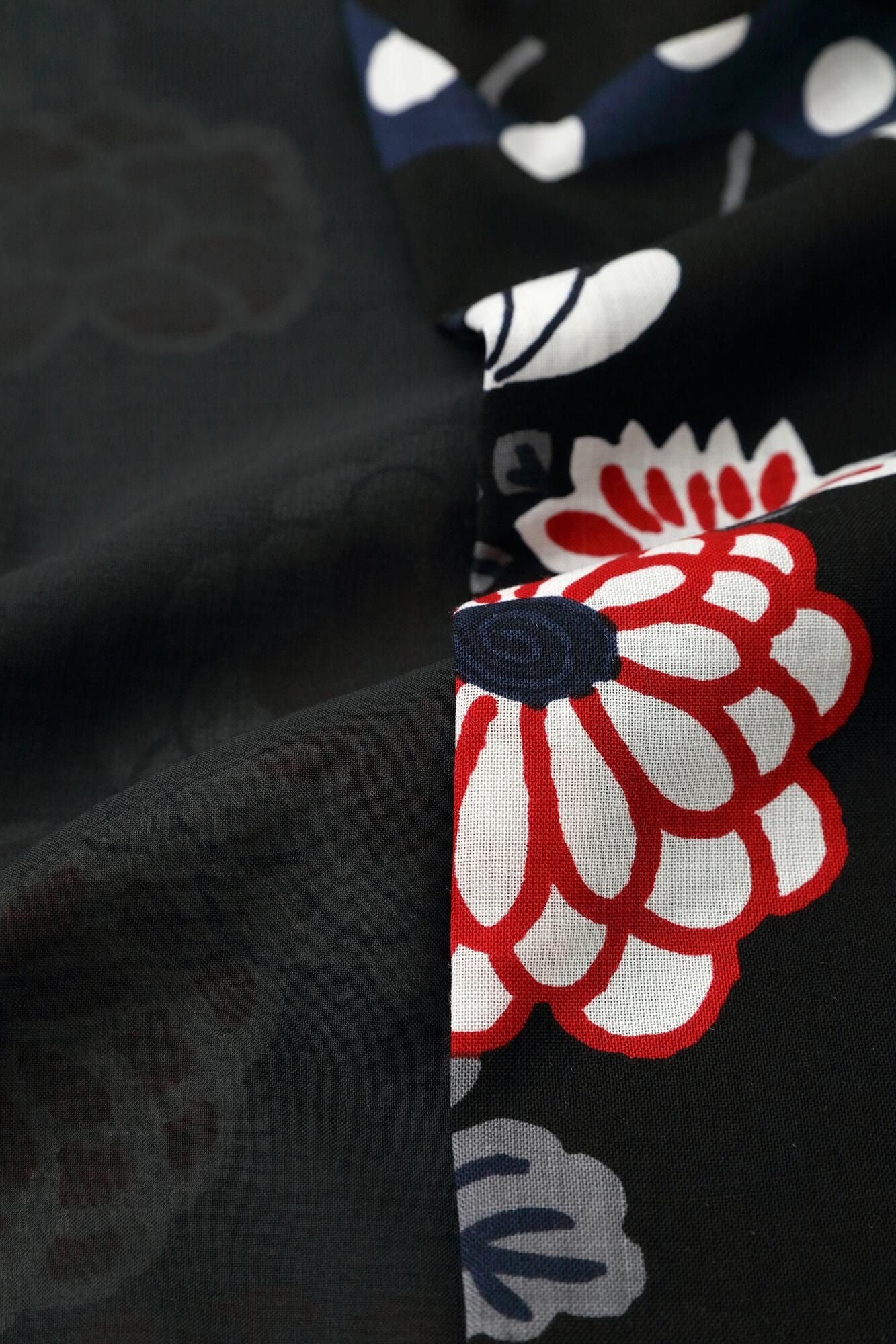 【Tailoring included】Muslin Wool Kimono(Fully Lined)/ Folding Fan【※Delivery in 7 weeks】