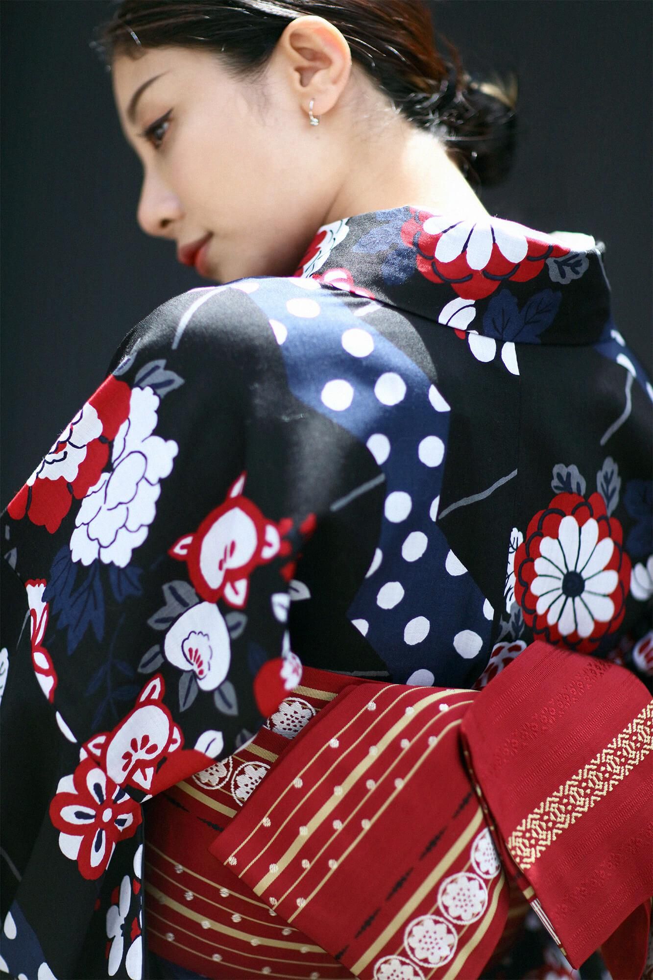 【Tailoring included】Muslin Wool Kimono(Fully Lined)/ Folding Fan【※Delivery in 7 weeks】