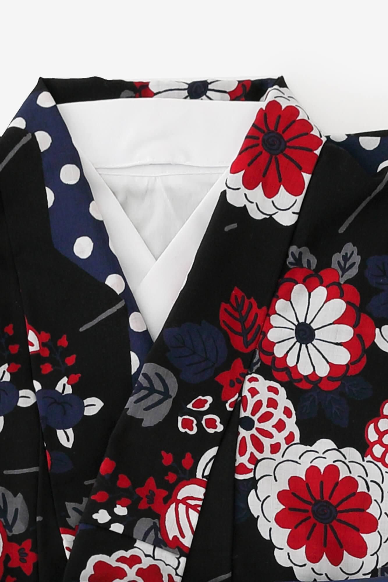 【Tailoring included】Muslin Wool Kimono(Fully Lined)/ Folding Fan【※Delivery in 7 weeks】