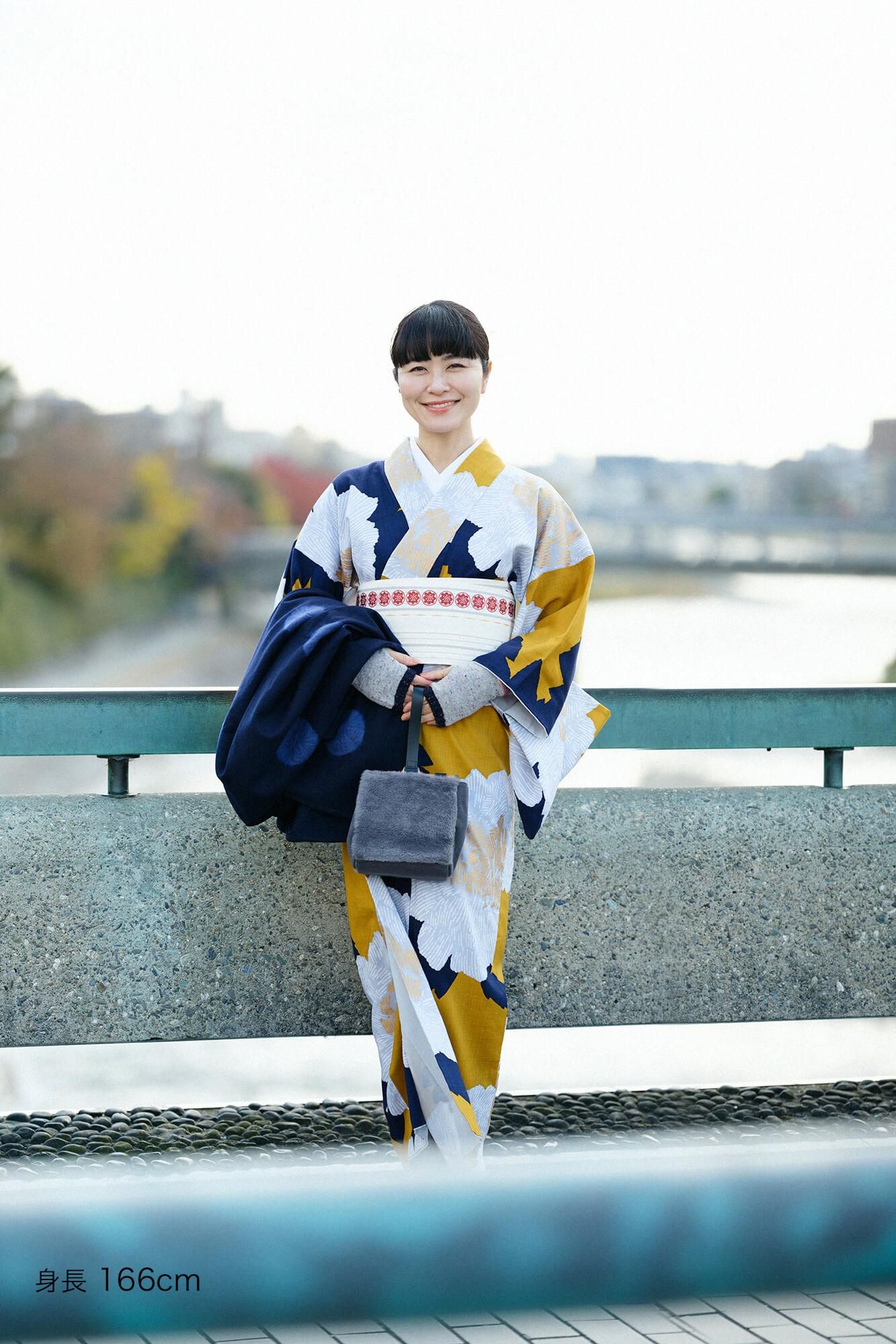 【包括量身縫製】和服毛斯綸(全襯裡設計)/芍薬【※約需5週左右送抵】