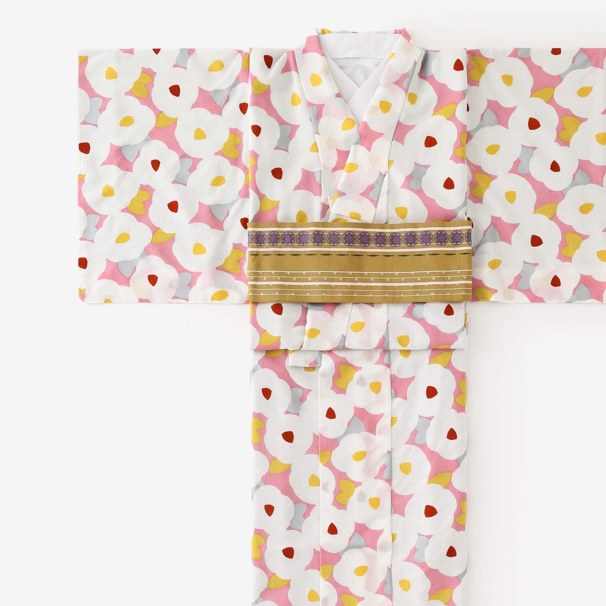 【Tailoring included】Muslin Wool Kimono(Fully Lined)/ Tsubakimon 【※Delivery in 7 weeks】