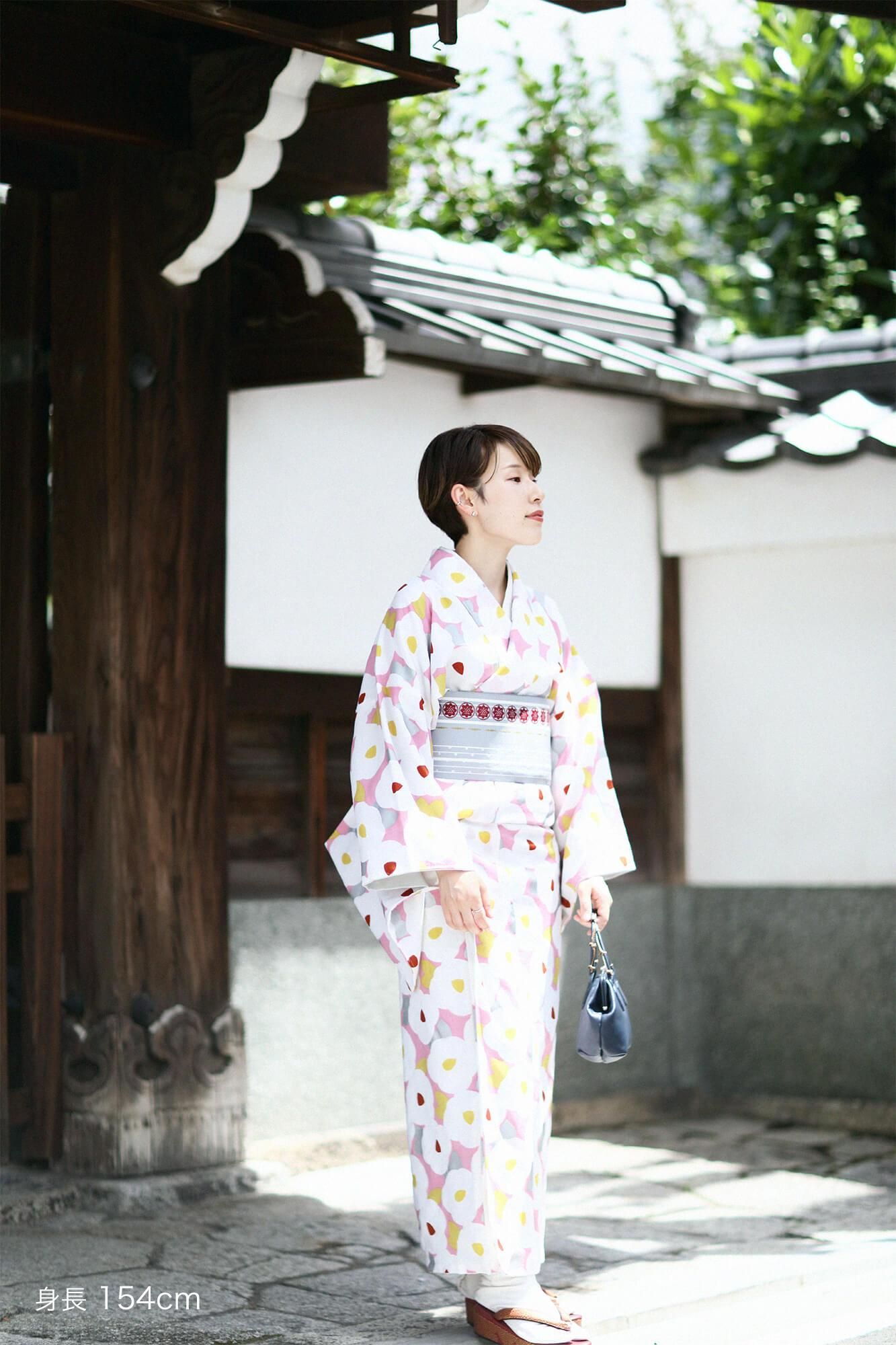 【Tailoring included】Muslin Wool Kimono(Fully Lined)/ Tsubakimon 【※Delivery in 7 weeks】