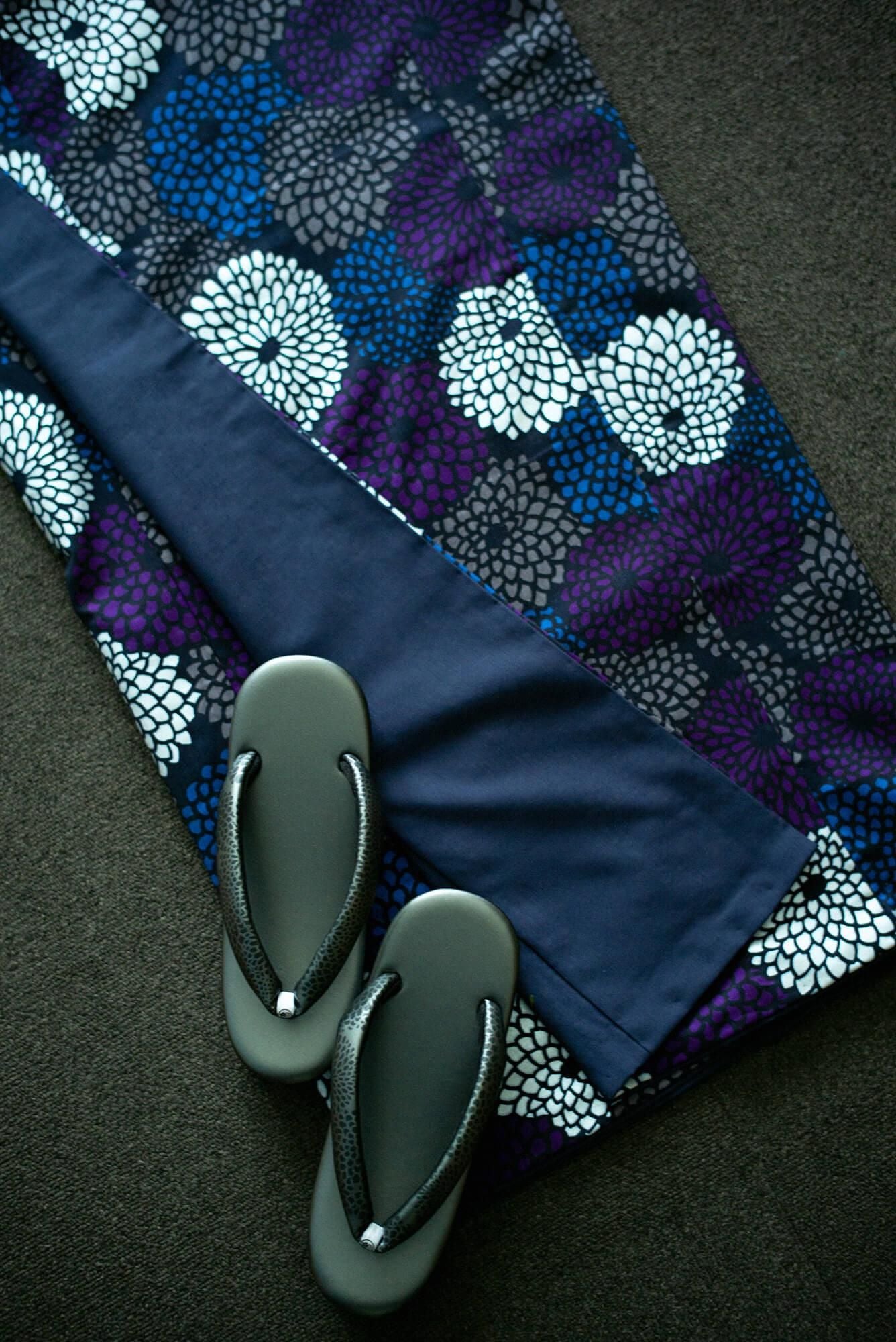 Nishijin Zori / Chrysanthemum石墨(黑色标志)