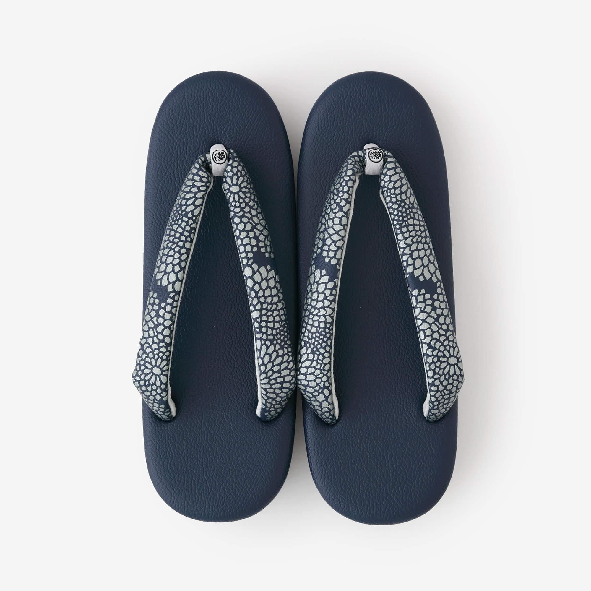 Nishijin Zori / Chrysanthemum深蓝色