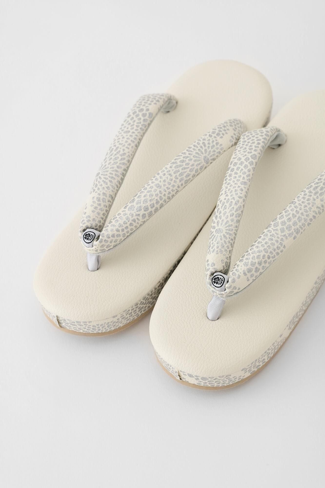 西陣草履/全菊 乳白色