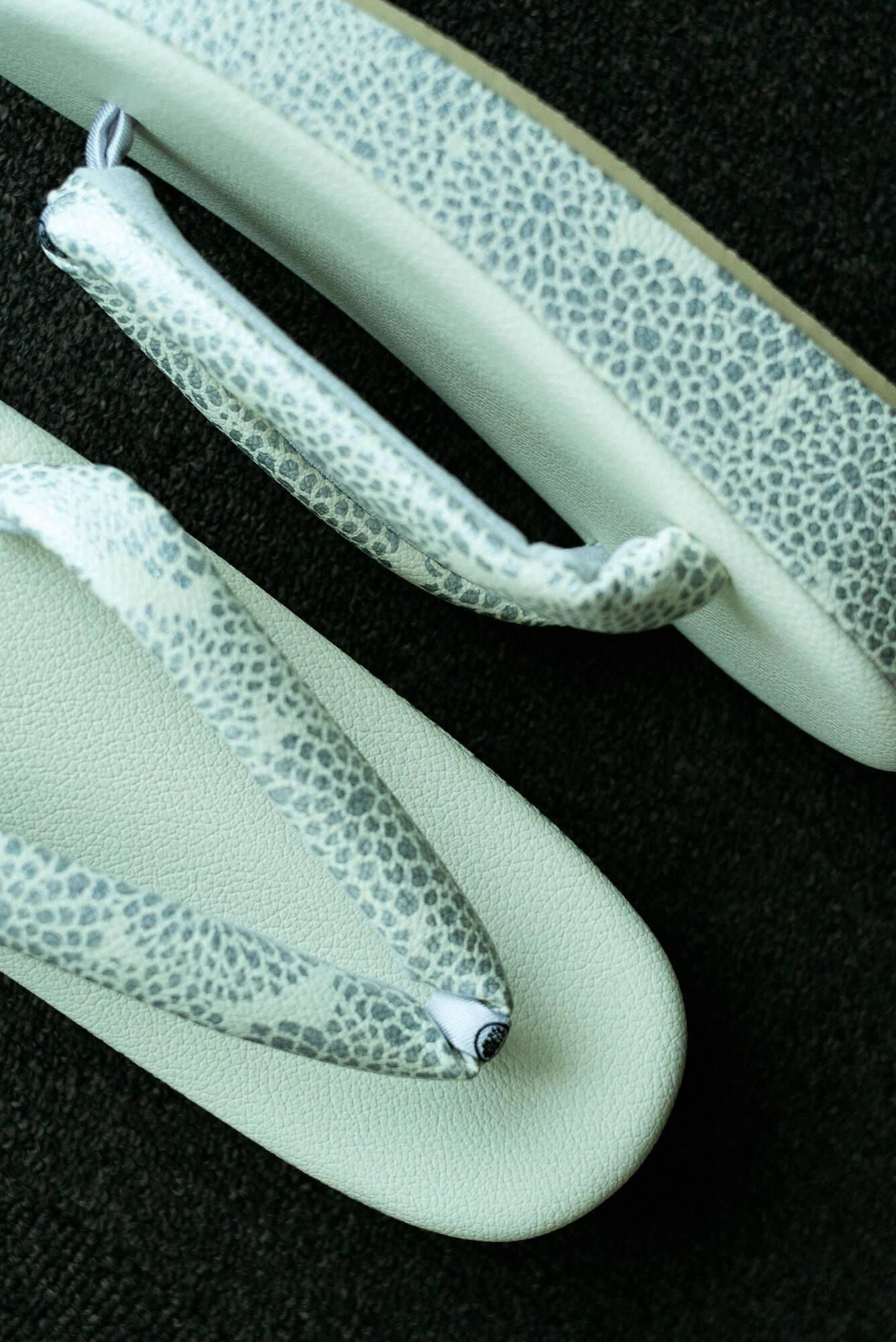 西陣草履/全菊 乳白色