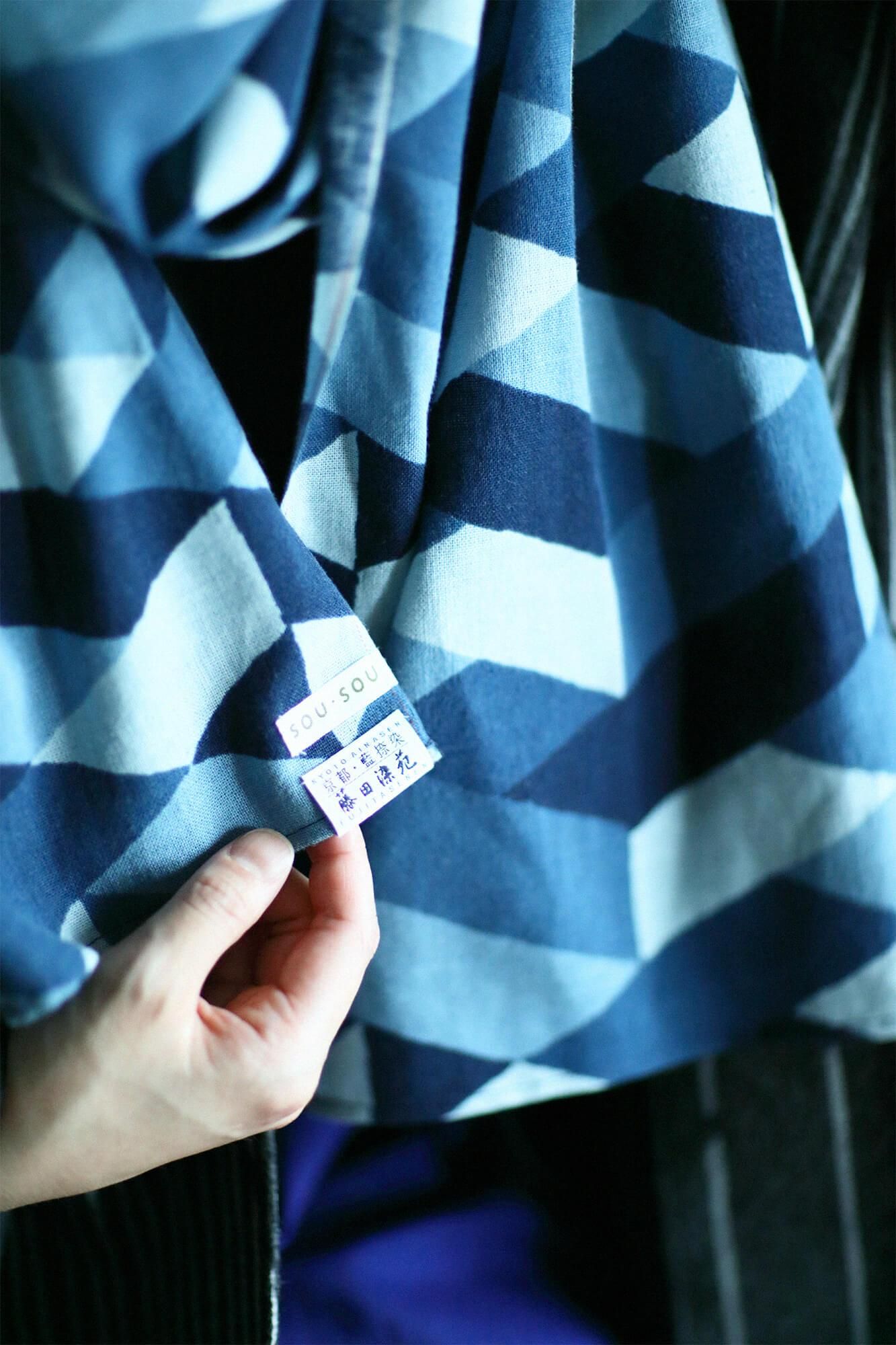 SOU・SOU× Fujita Node 쪽 나염 쿠비마키/타가이 치가이