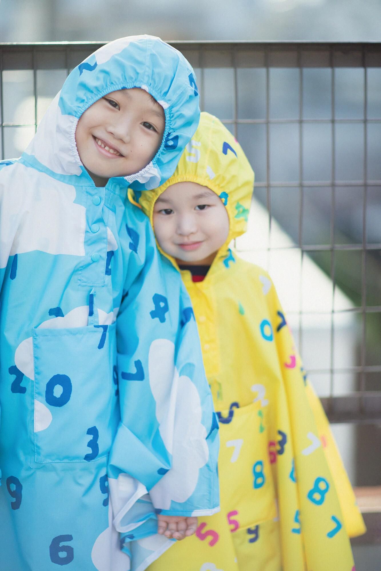 ●台湾7-11SOU・SOU 孩子们下雨雨披/so-u和云