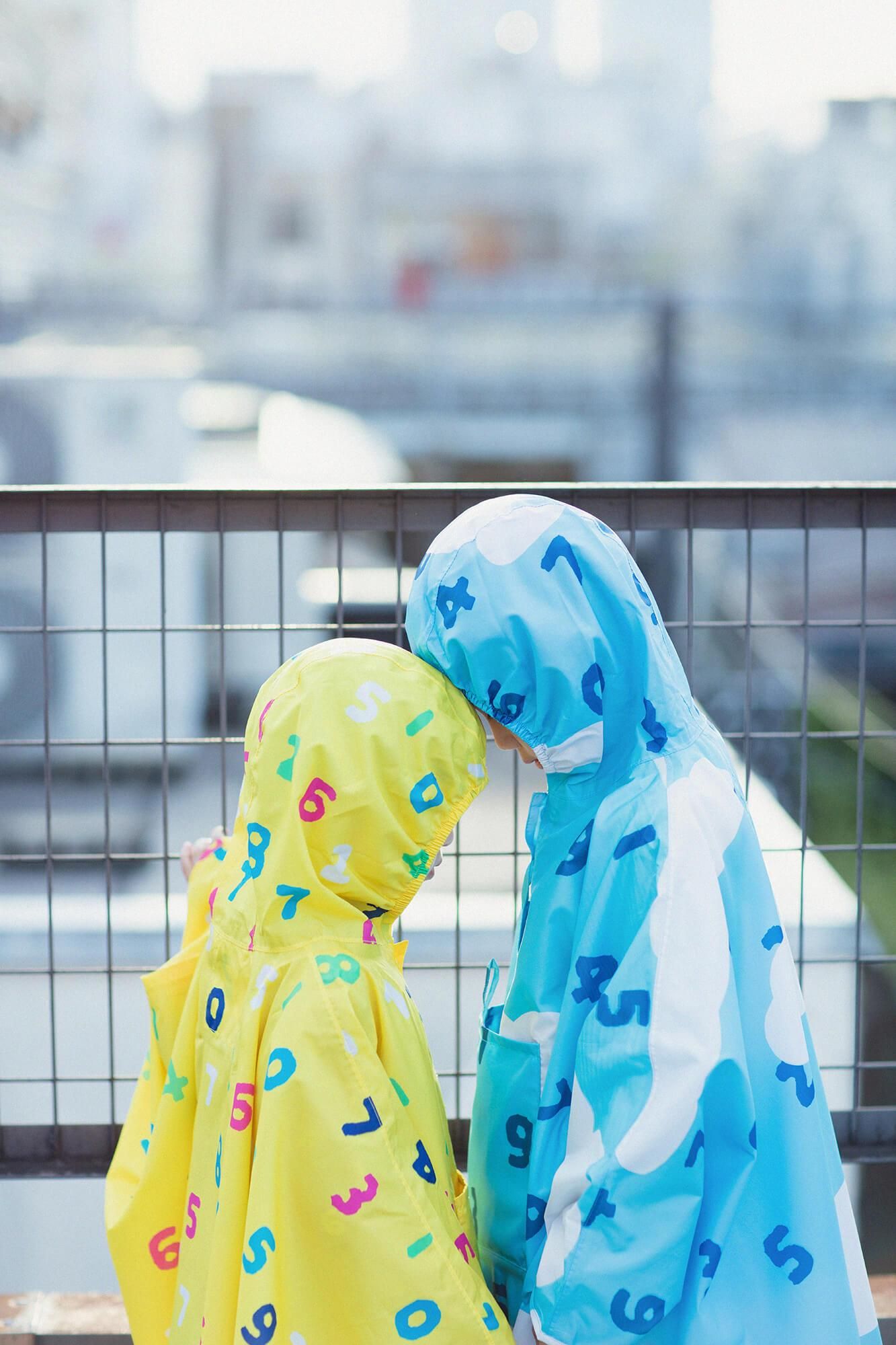 ●台湾7-11SOU・SOU 孩子们下雨雨披/so-u和云