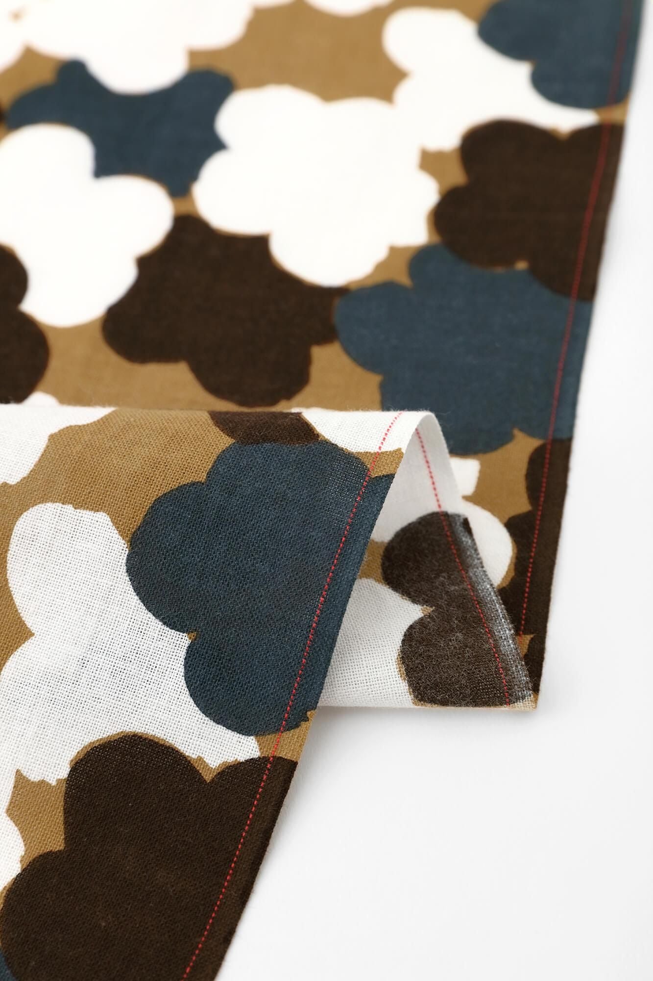 伊勢木棉圖案紋樣手巾(短版)/乾山 梅花散紋陶盒 再現