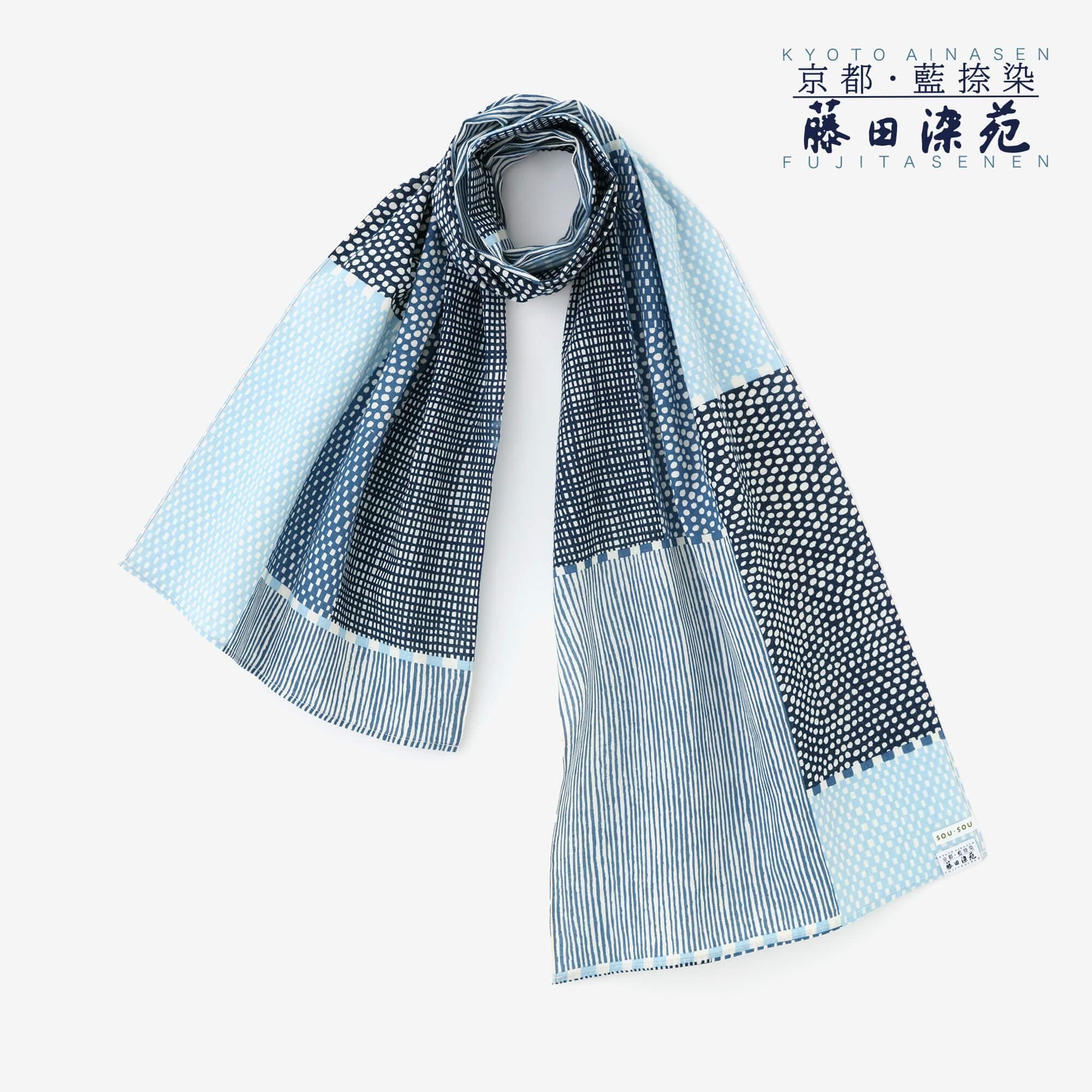 SOU・SOU×Fujita Dye-en Indigo-Druck Kubimaki/Magasane 2