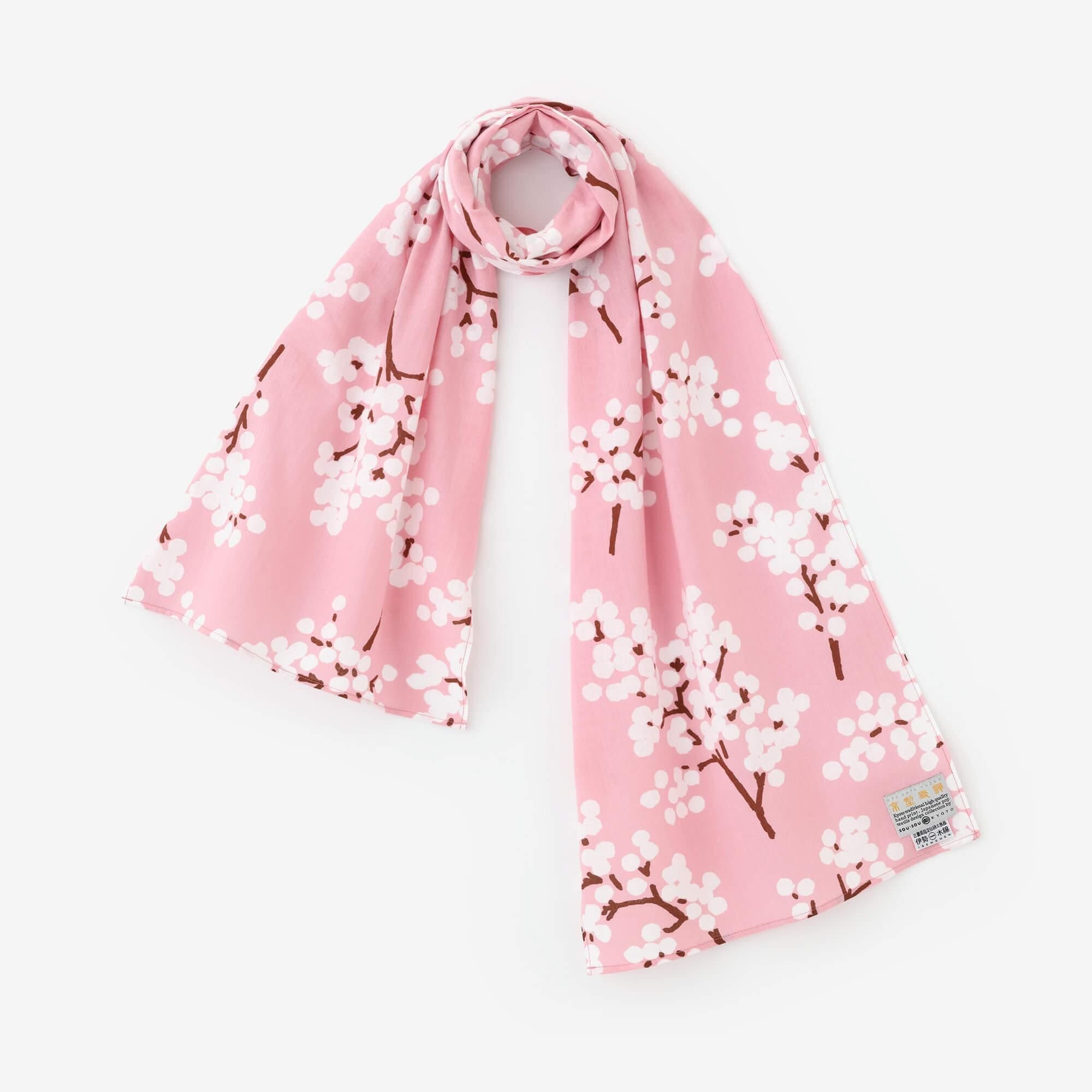 Isemomen Cotton Scarf / Nandina Pink 2