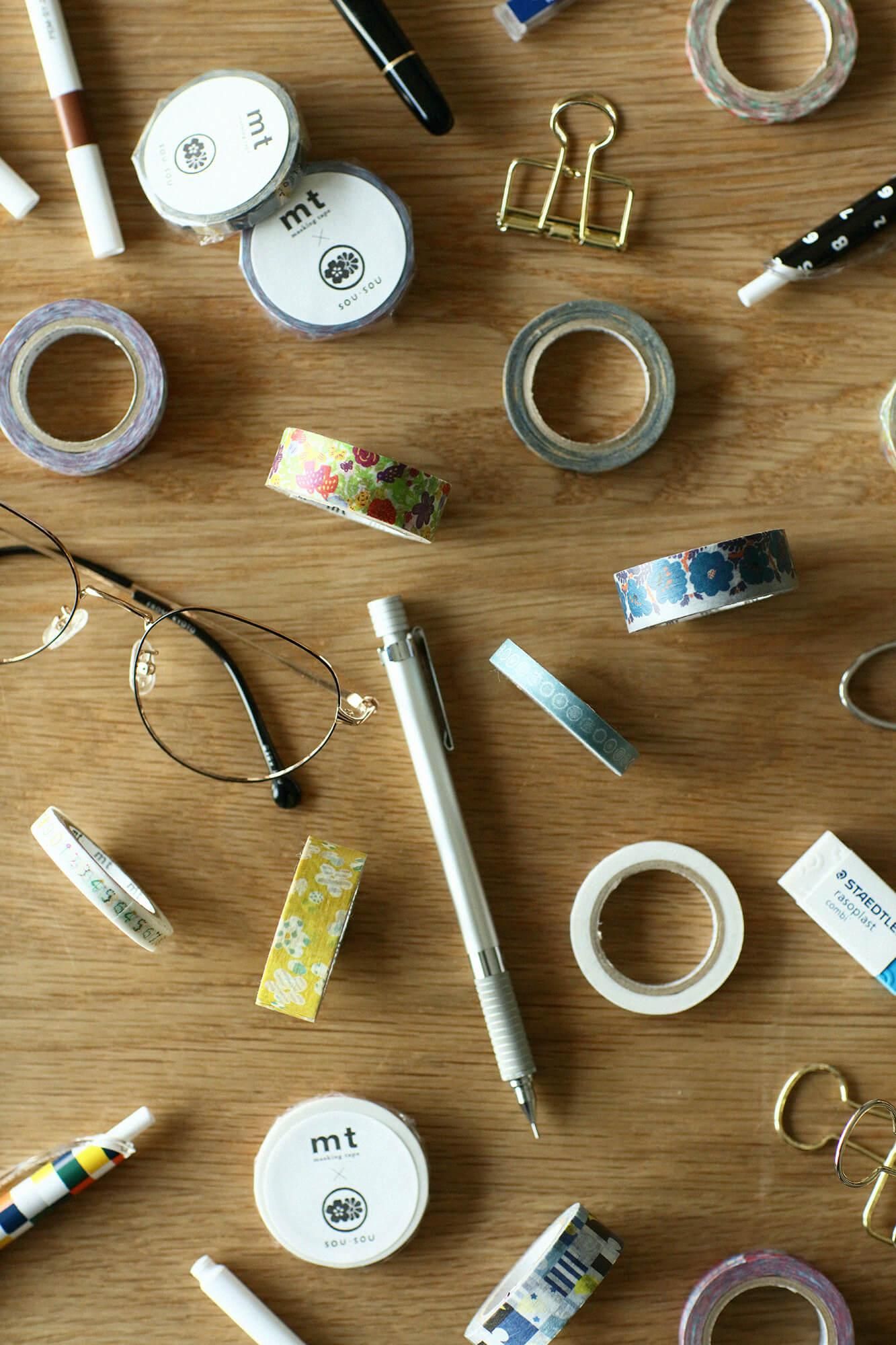 SOU・SOU×mt テキスタイル・マステ/とり【1.5cm幅】