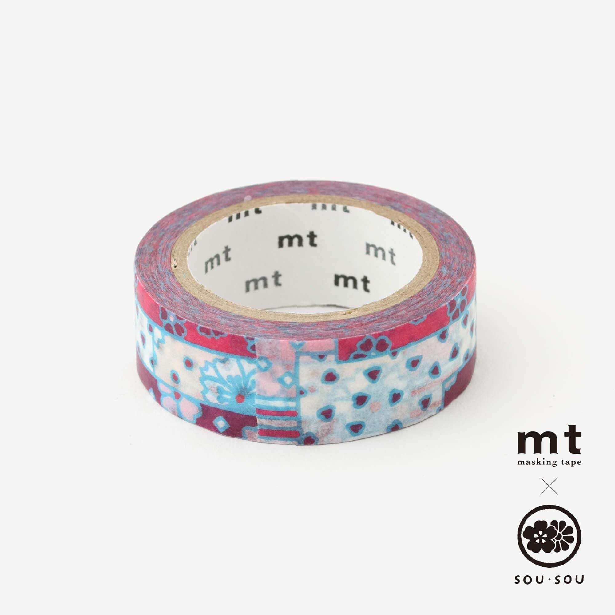 【官網限定】SOU・SOU×mt圖案紋樣・紙膠帶/櫻花【寬1.5cm】