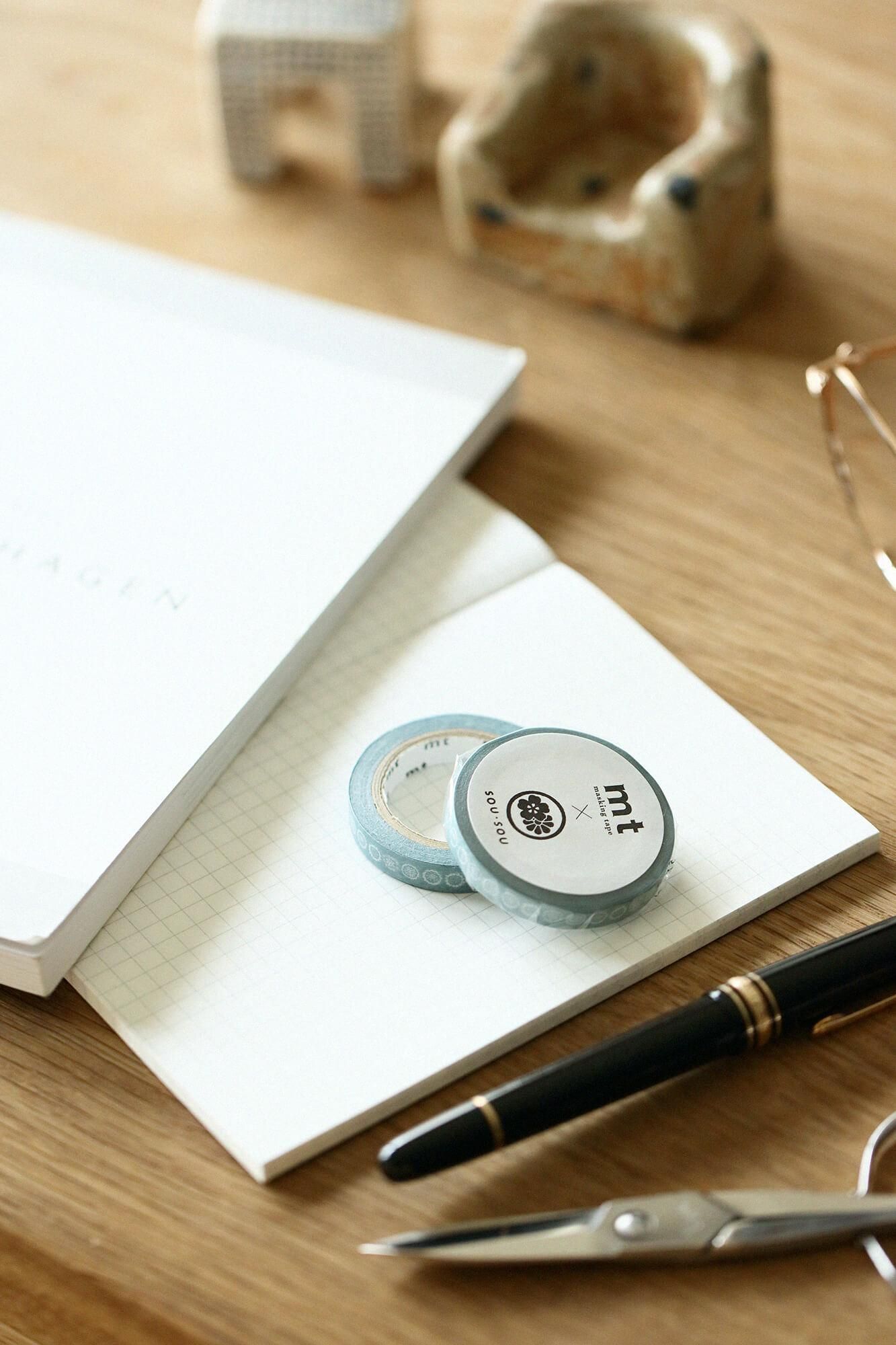 【net限定】SOU・SOU×mt テキスタイル・マステ/花刺繍(はなししゅう)【0.7cm幅】