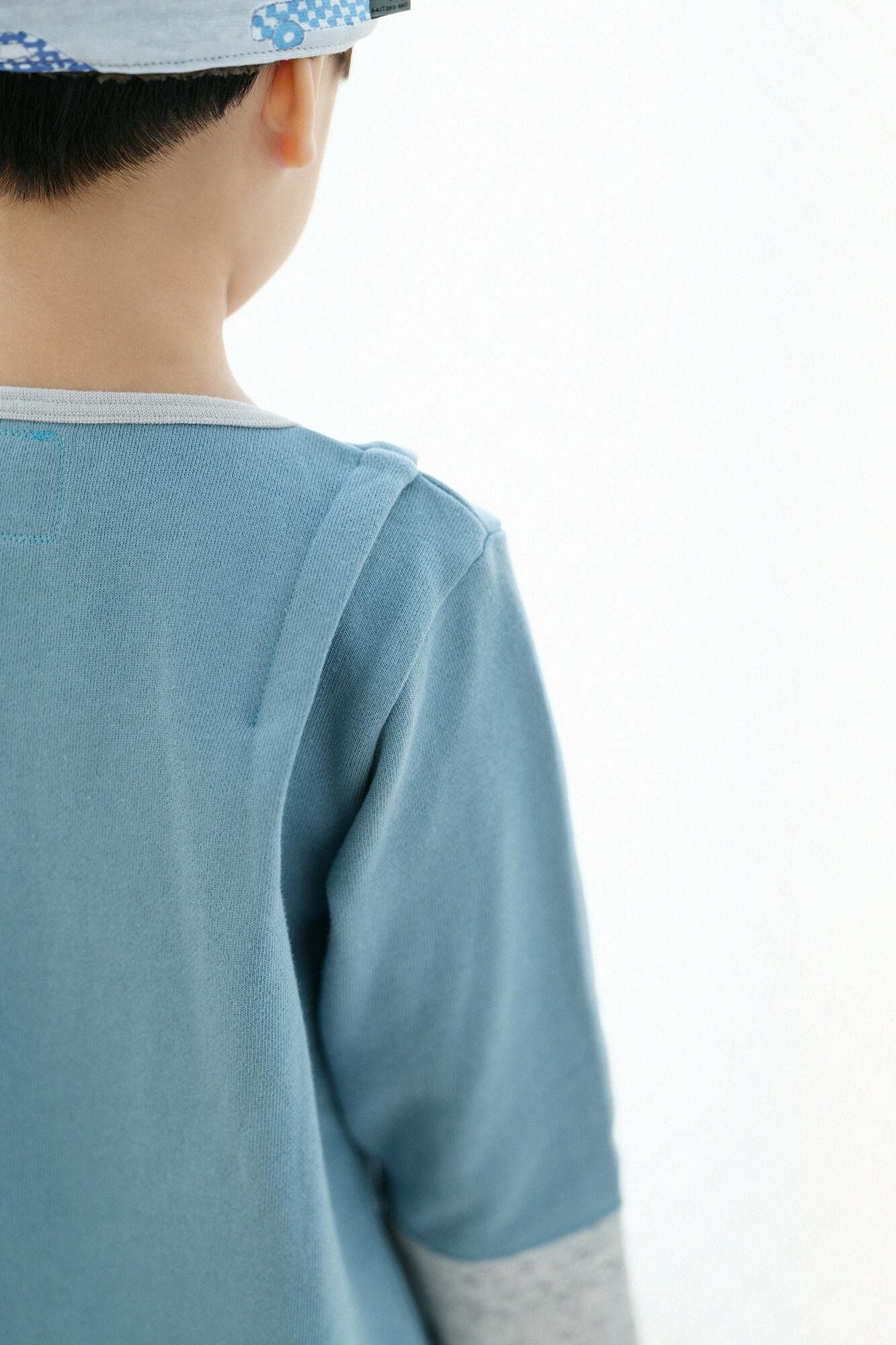 ●Urake verschiedene Ärmel Kataage/Blaugrün x Hellblau