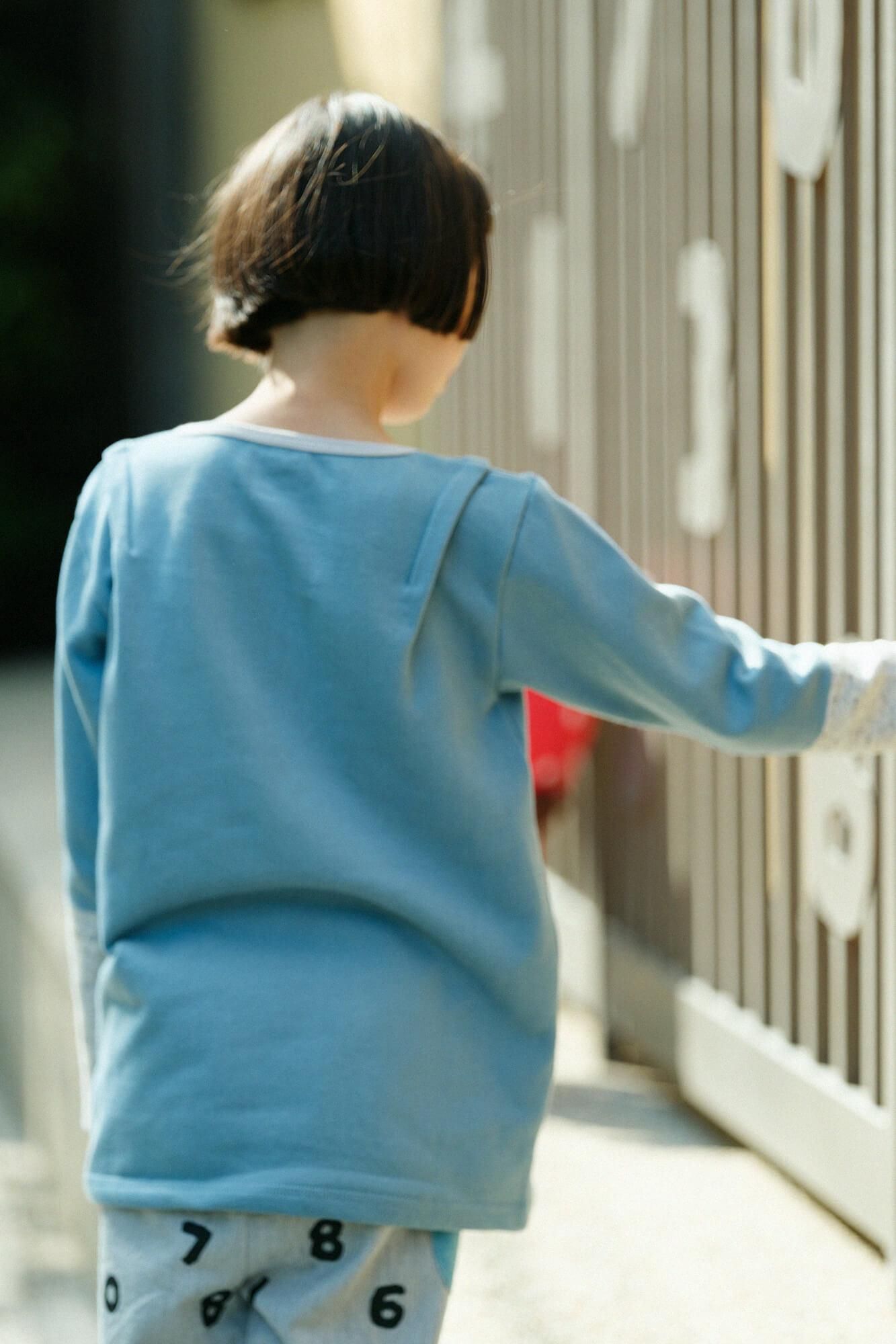 ●Urake verschiedene Ärmel Kataage/Blaugrün x Hellblau