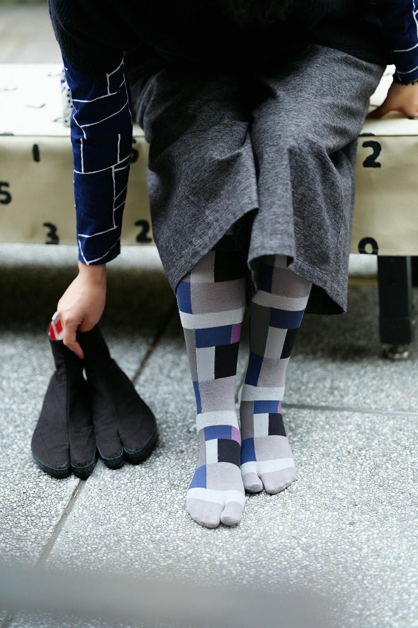 紧身裤塔比(Tabi)袜子/伯恩伍德·库里亚(Burnwood Kureya)(模糊)