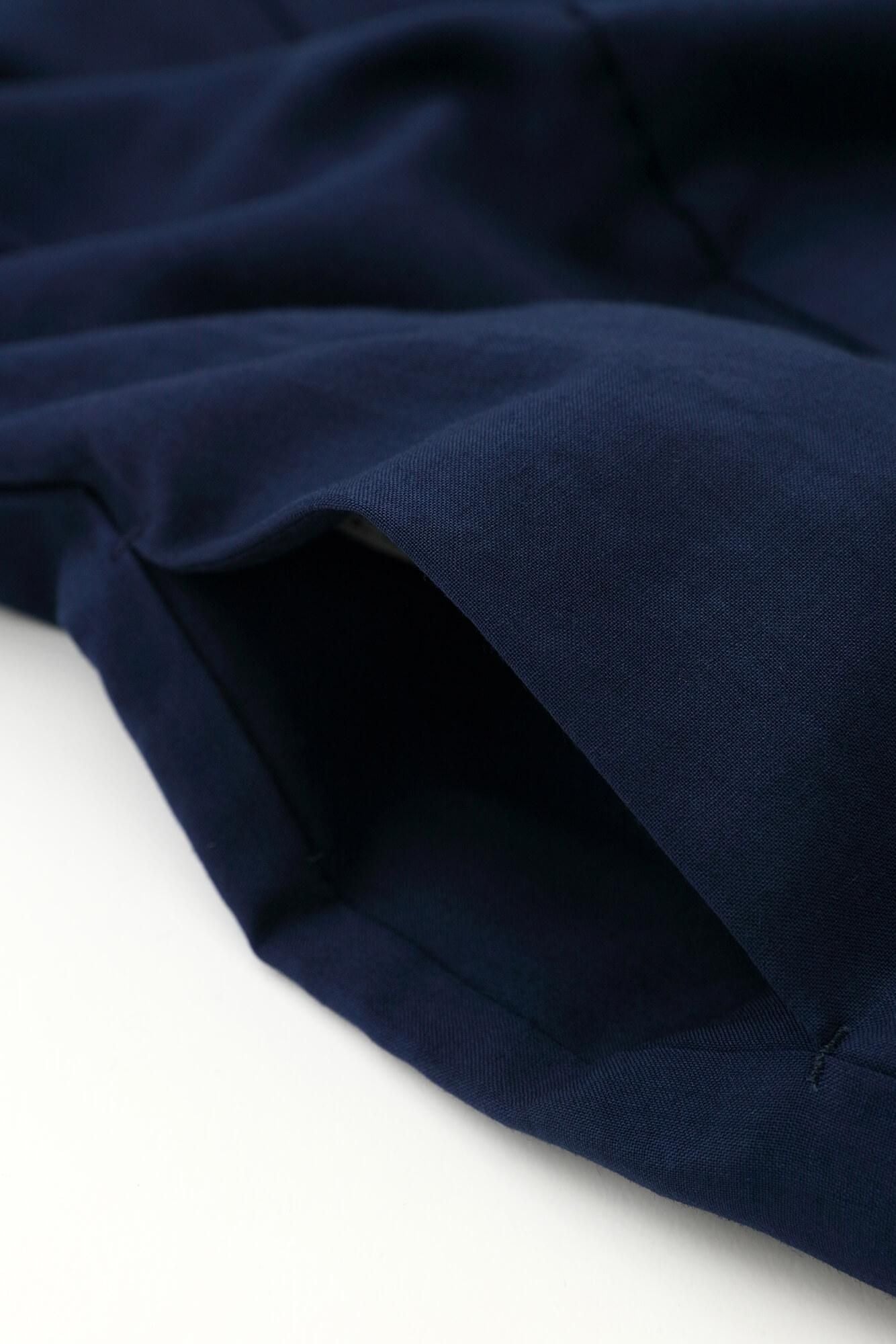 【net Limited】Muslin Wool Rectangular Sleeve Coat with Lining / Dark Blue×Patchwork Kimono of Uesugi Kenshin Family-Recreation