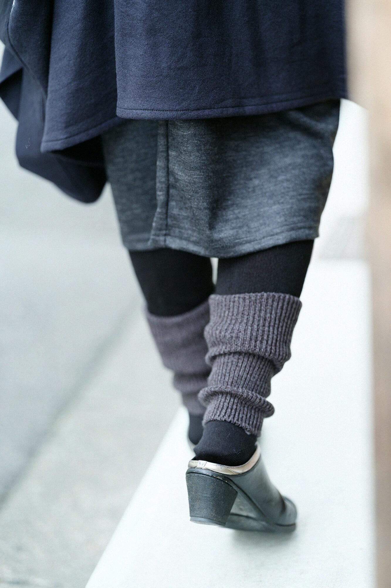Knit Leg Warmer / Black 2