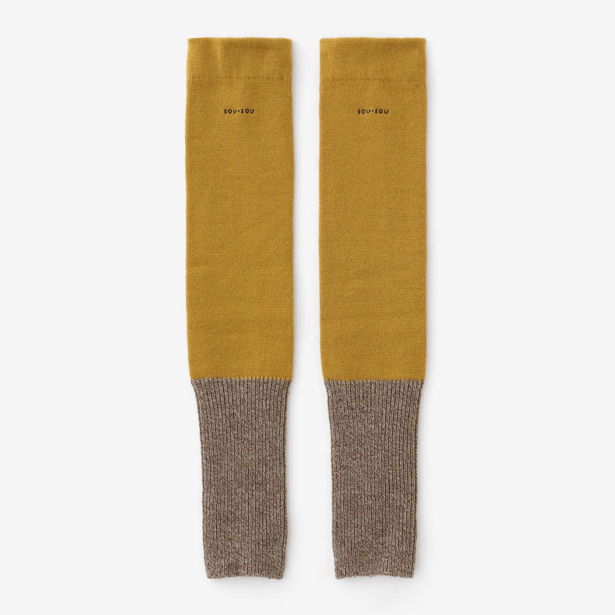 Knit Leg Warmer / Ocher 2
