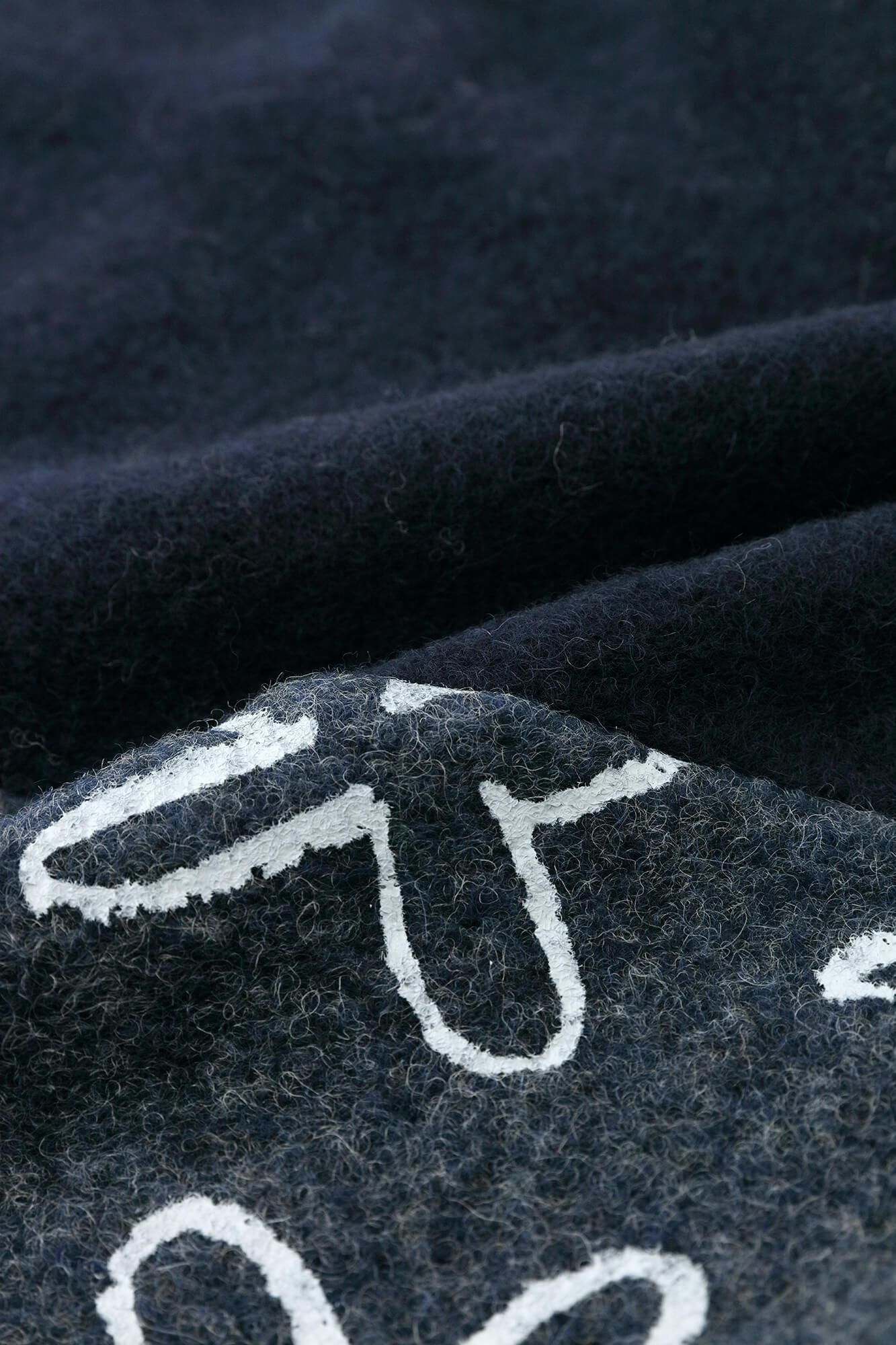 【net限定】舶来羅紗(はくらいらしゃ) 四角衣(しかくい) 組(くみ)/濃紺(のうこん)×すずしろ 褐色(かちいろ)