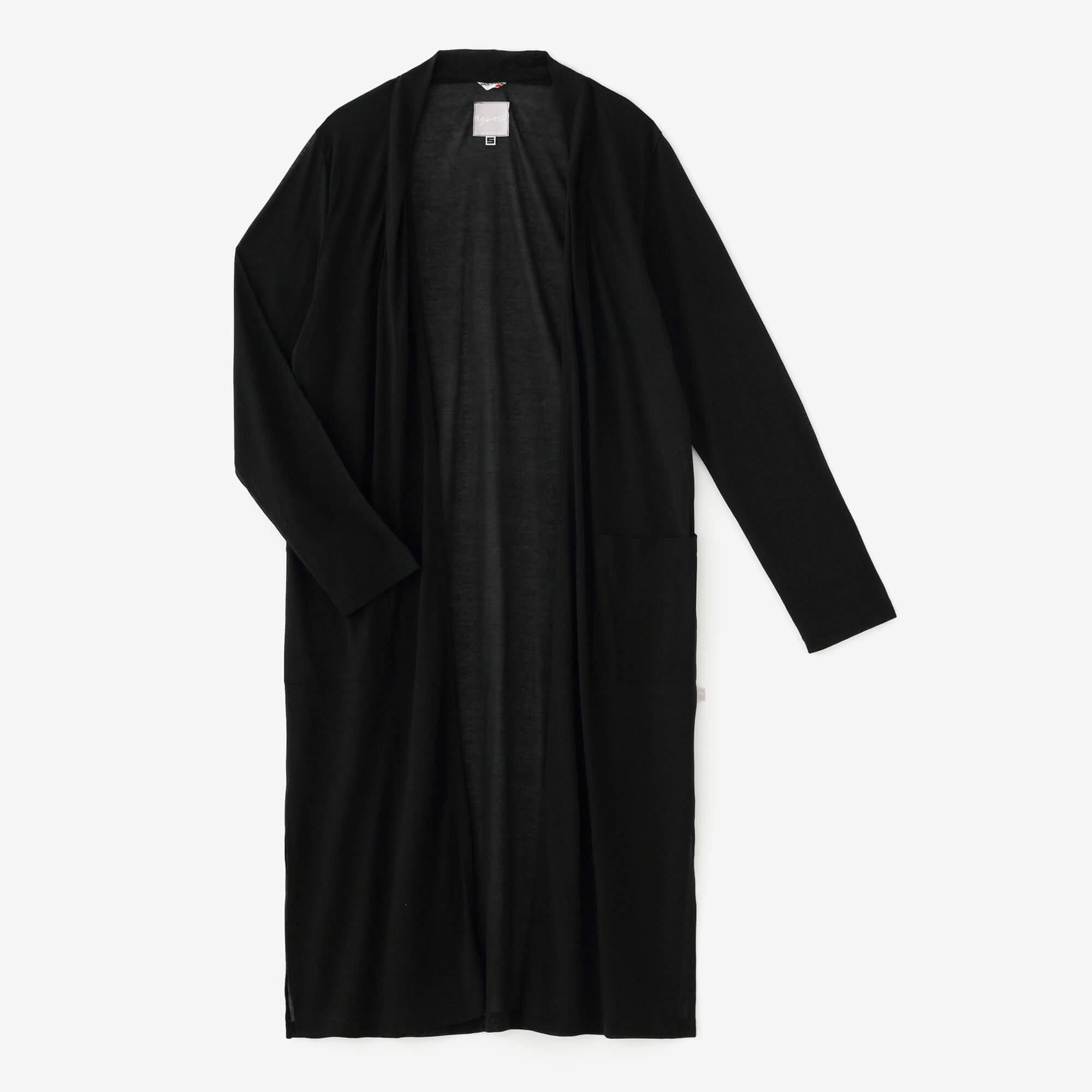 CSS Cotton Long Cardigan / Black