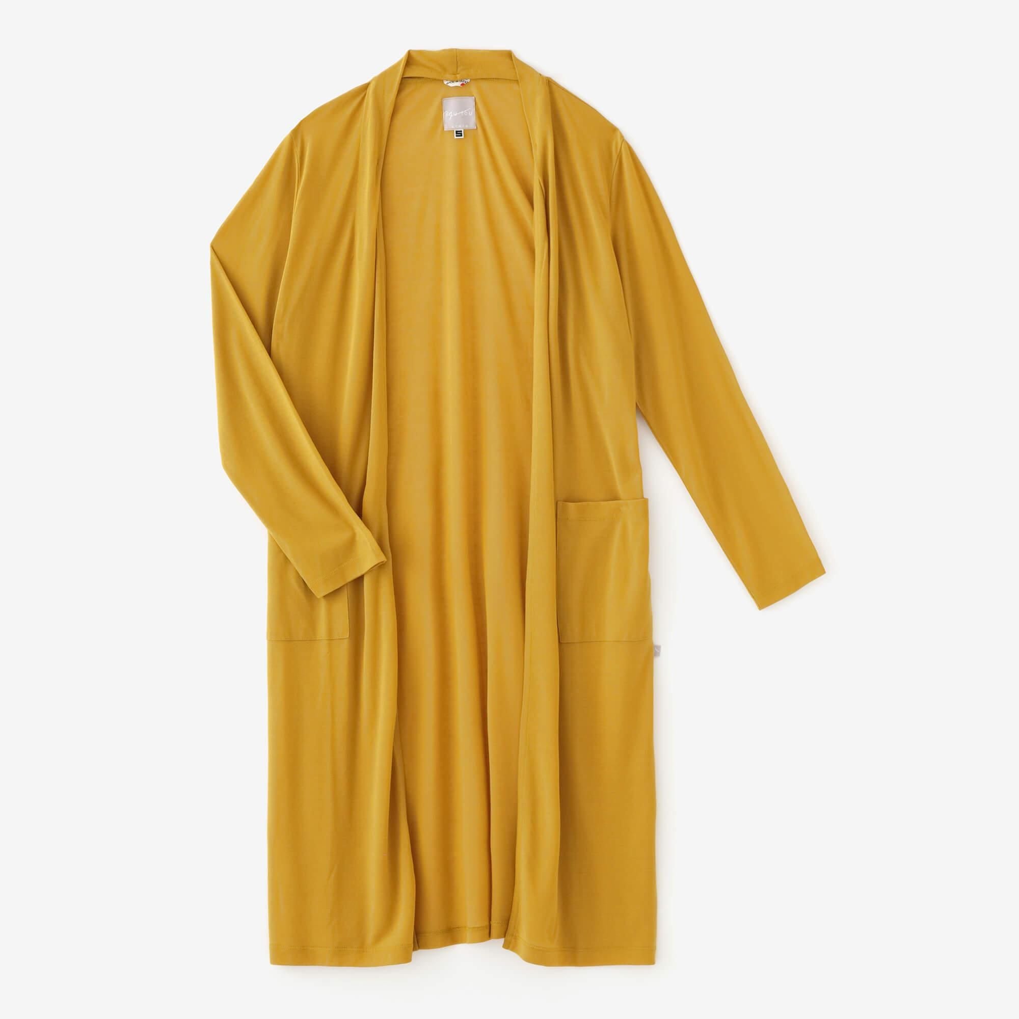 CSS Cotton Long Cardigan / Mustard Color
