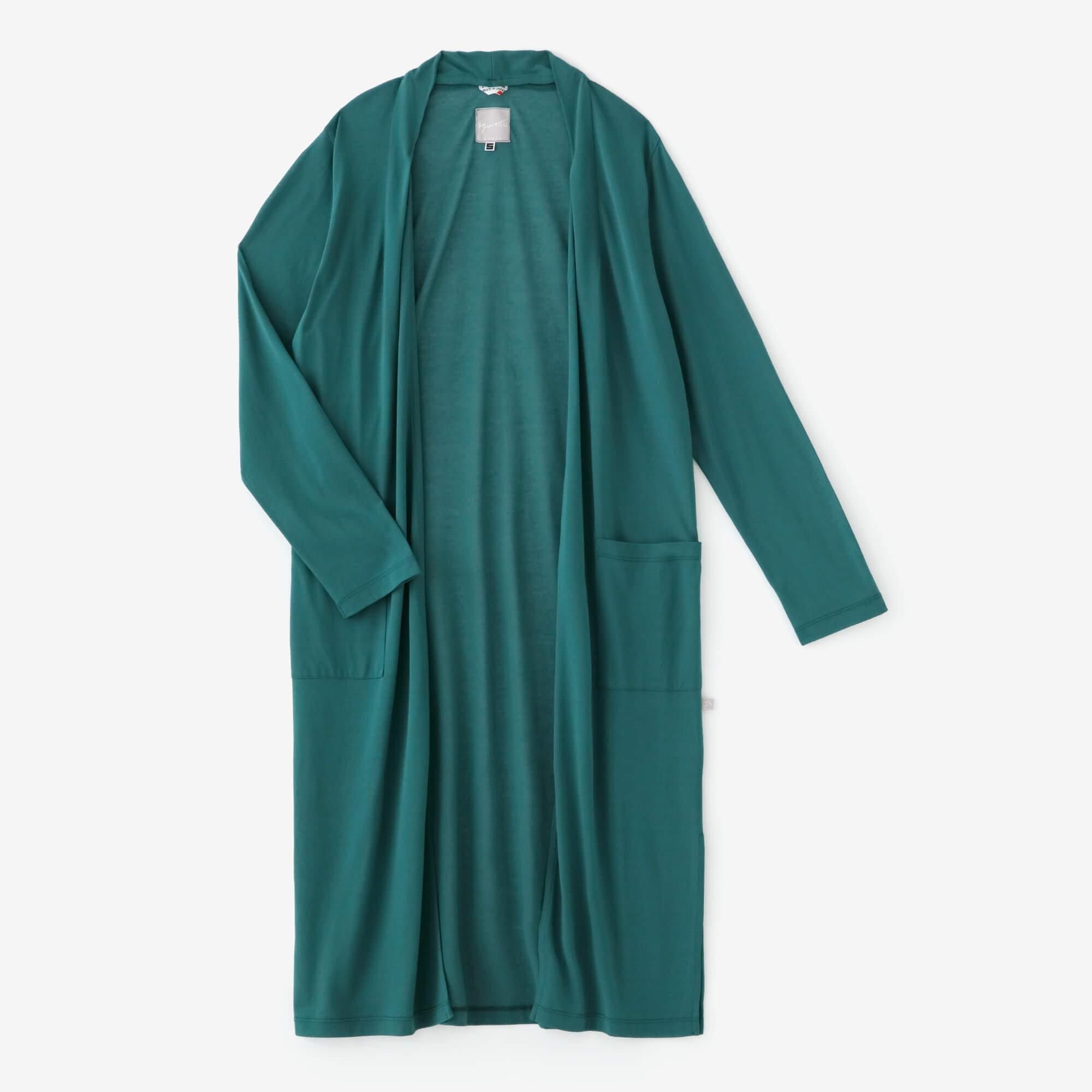 CSS Cotton Long Cardigan / Teal Color