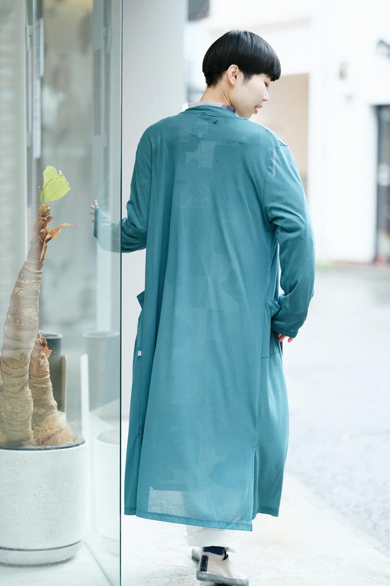 CSS Cotton Long Cardigan / Teal Color