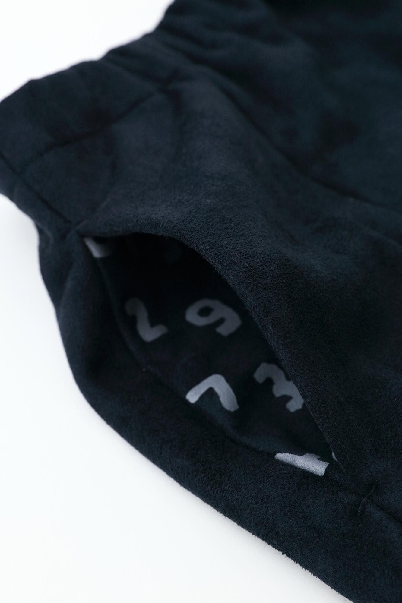 內抓毛仿麂皮 長裙/暗藍色