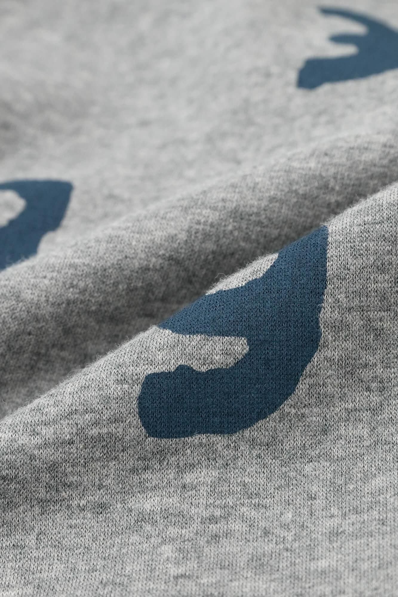 【net limited】Boa Lining Knit High-neck Blouson / Grey x SO-SU-U