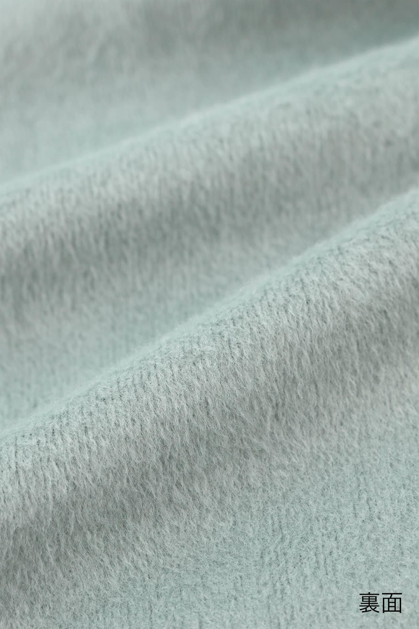 【net limited】Boa Lining Knit High-neck Blouson / Grey x SO-SU-U