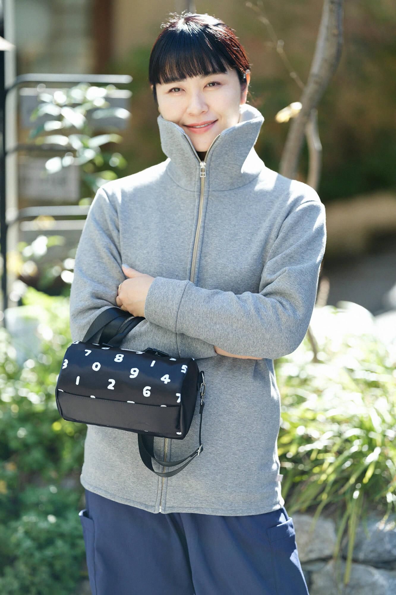 【net limited】Boa Lining Knit High-neck Blouson / Grey x SO-SU-U