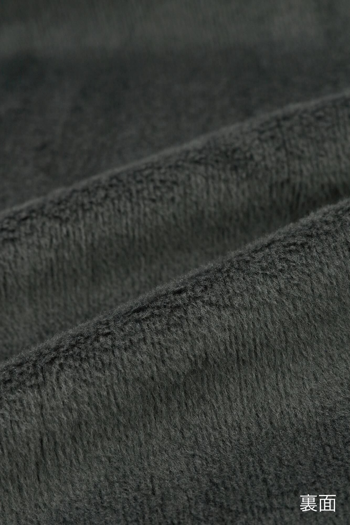 【官網限定】內仿毛針織立領外套/深灰× SO-SU-U十數
