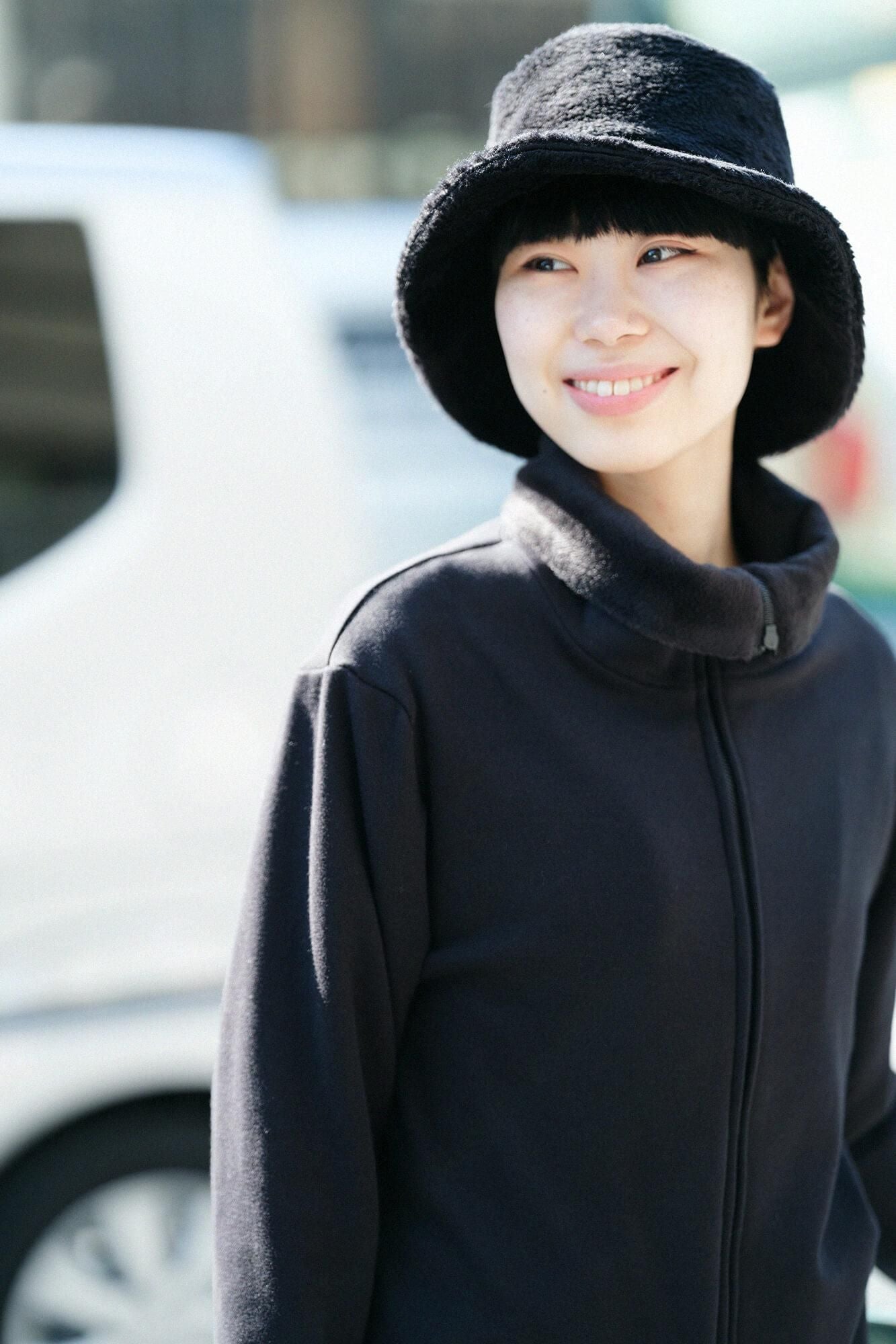 【官網限定20%OFF】內仿毛針織 立領外套/黑色×SO-SU-U十數