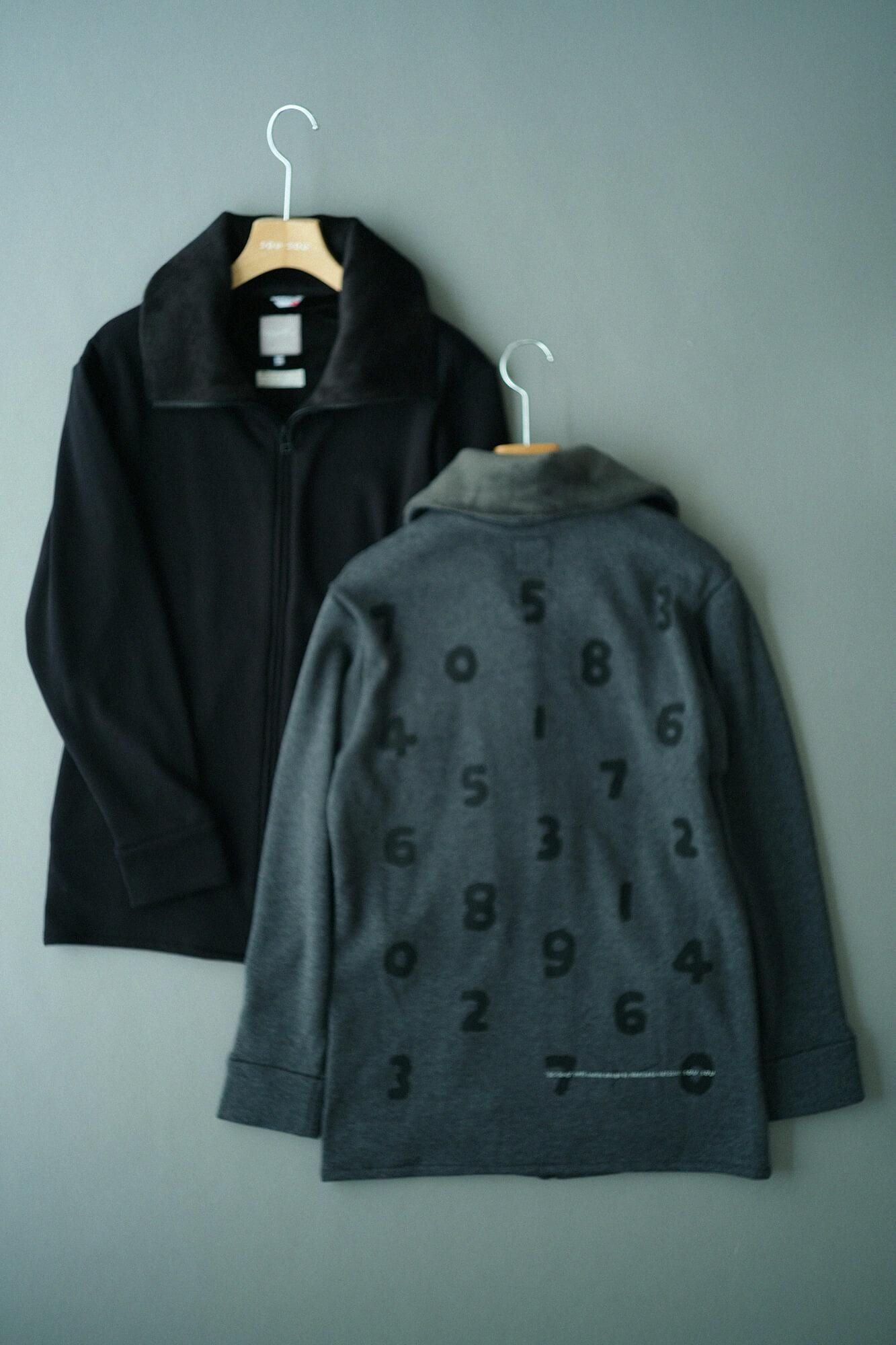 【官網限定20%OFF】內仿毛針織 立領外套/黑色×SO-SU-U十數