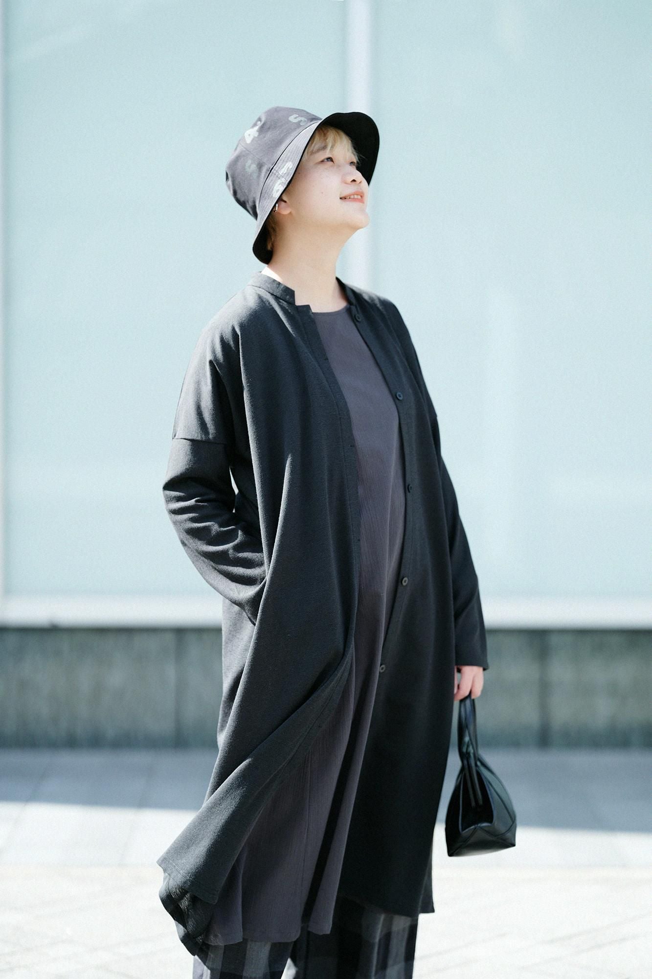 可逆的帽子/SO-SU-U湿羽毛颜色(木材)