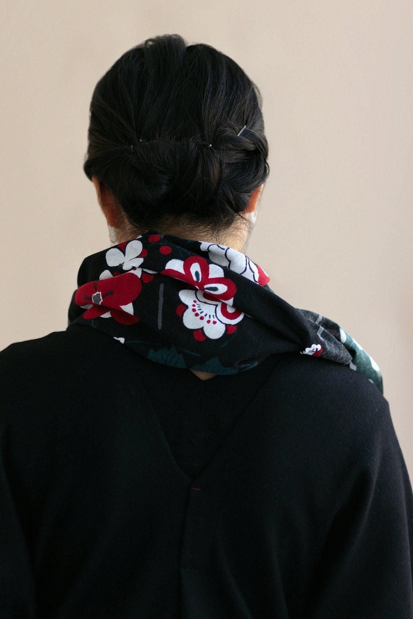 伊勢木棉圍巾/折扇 紅燈籠2