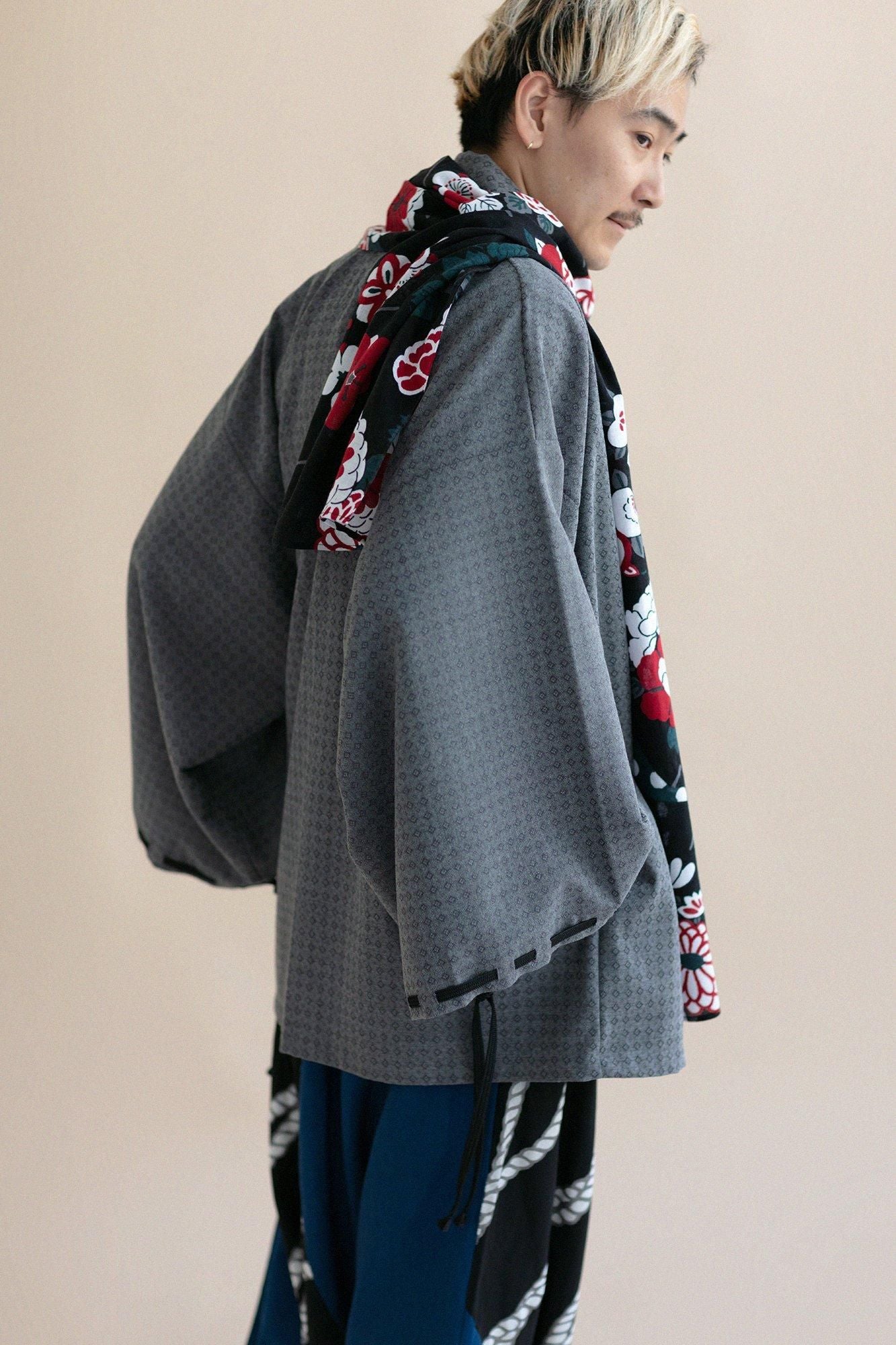 伊勢木棉圍巾/折扇 紅燈籠2