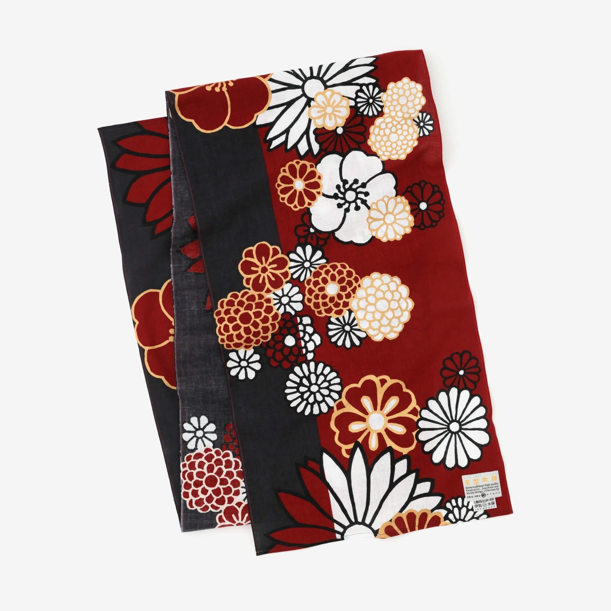 Isemomen Cotton Scarf / Gold Damask Bright