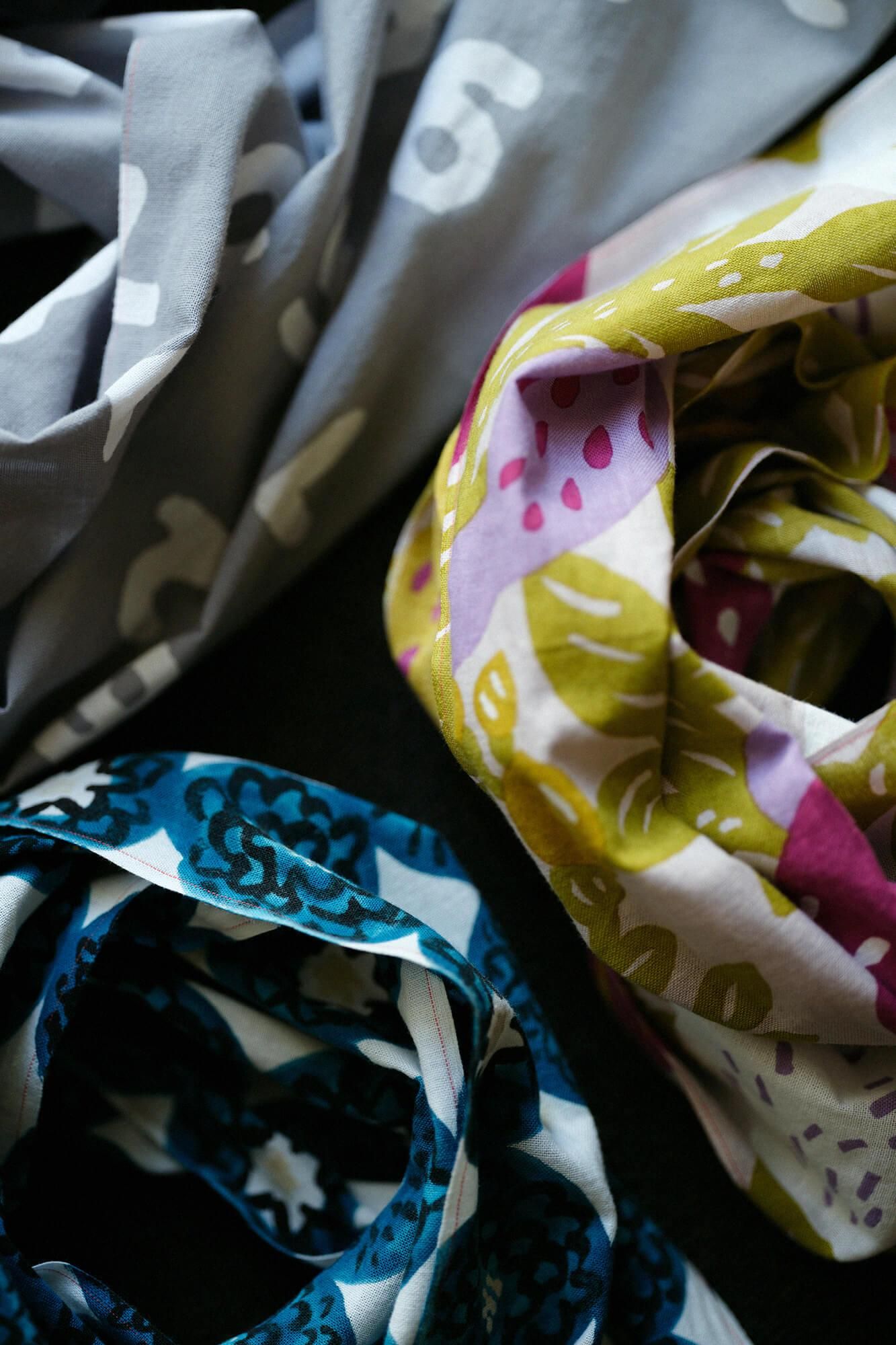 伊勢木棉 圍巾/鳥 微睡